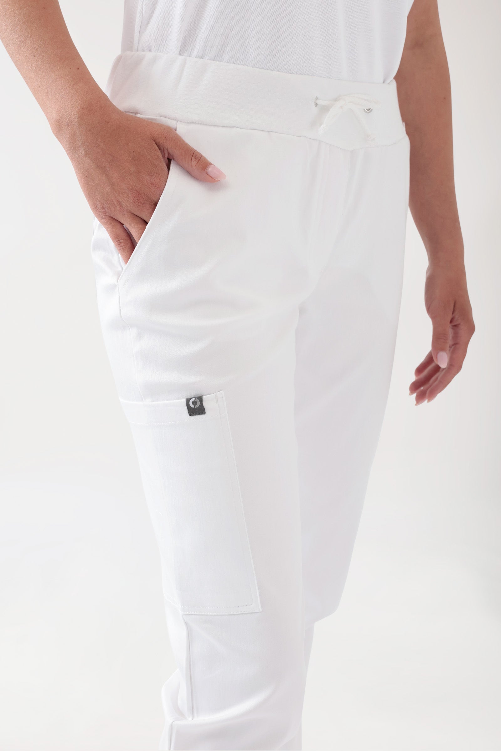 COMFY FLEX broek dames - jogpants wit