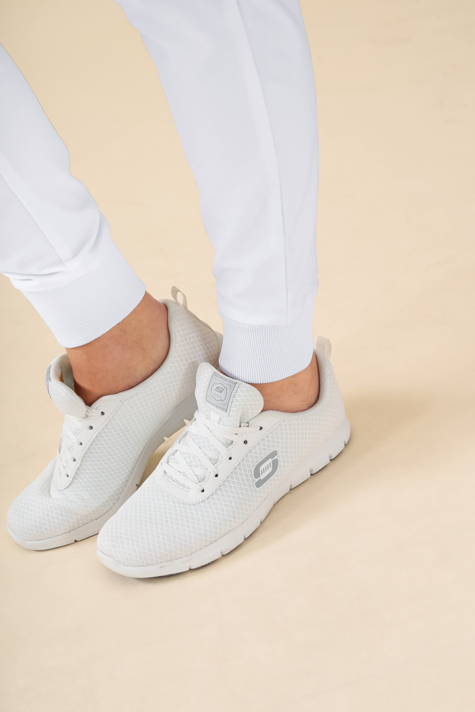 KAERE broek dames - zoom met elastische boord zonder beenzak wit