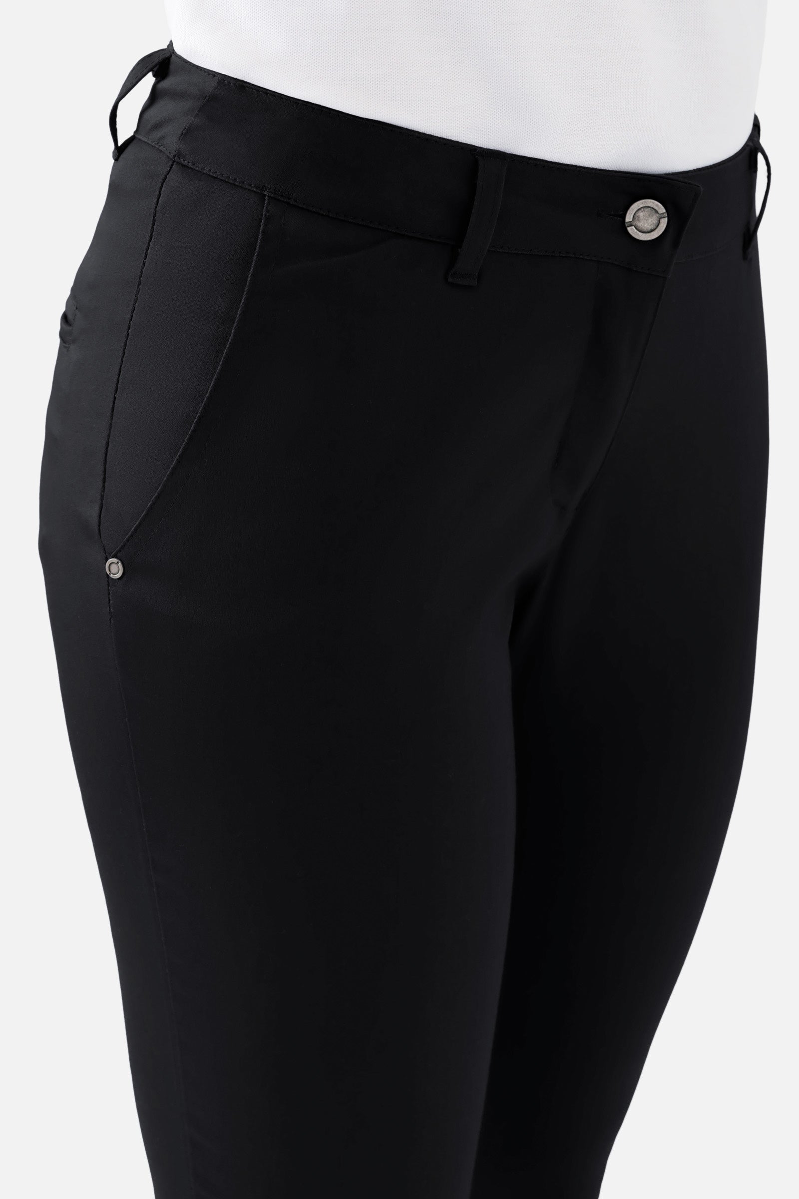 COMFY FLEX broek dames - chino stijl zwart