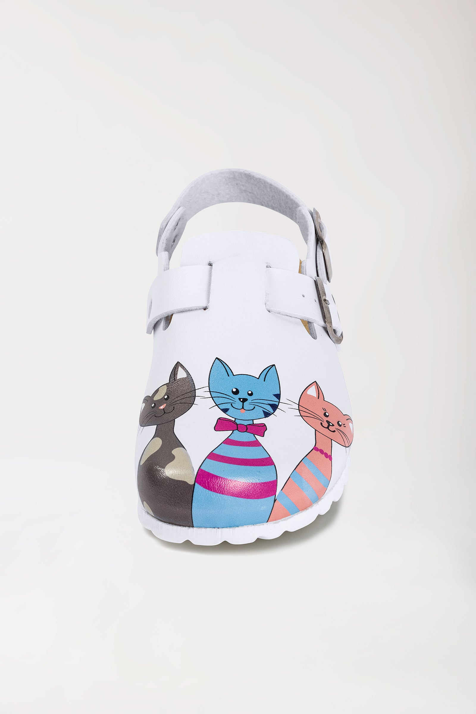 Dames muil wit/perzikrose/blauw