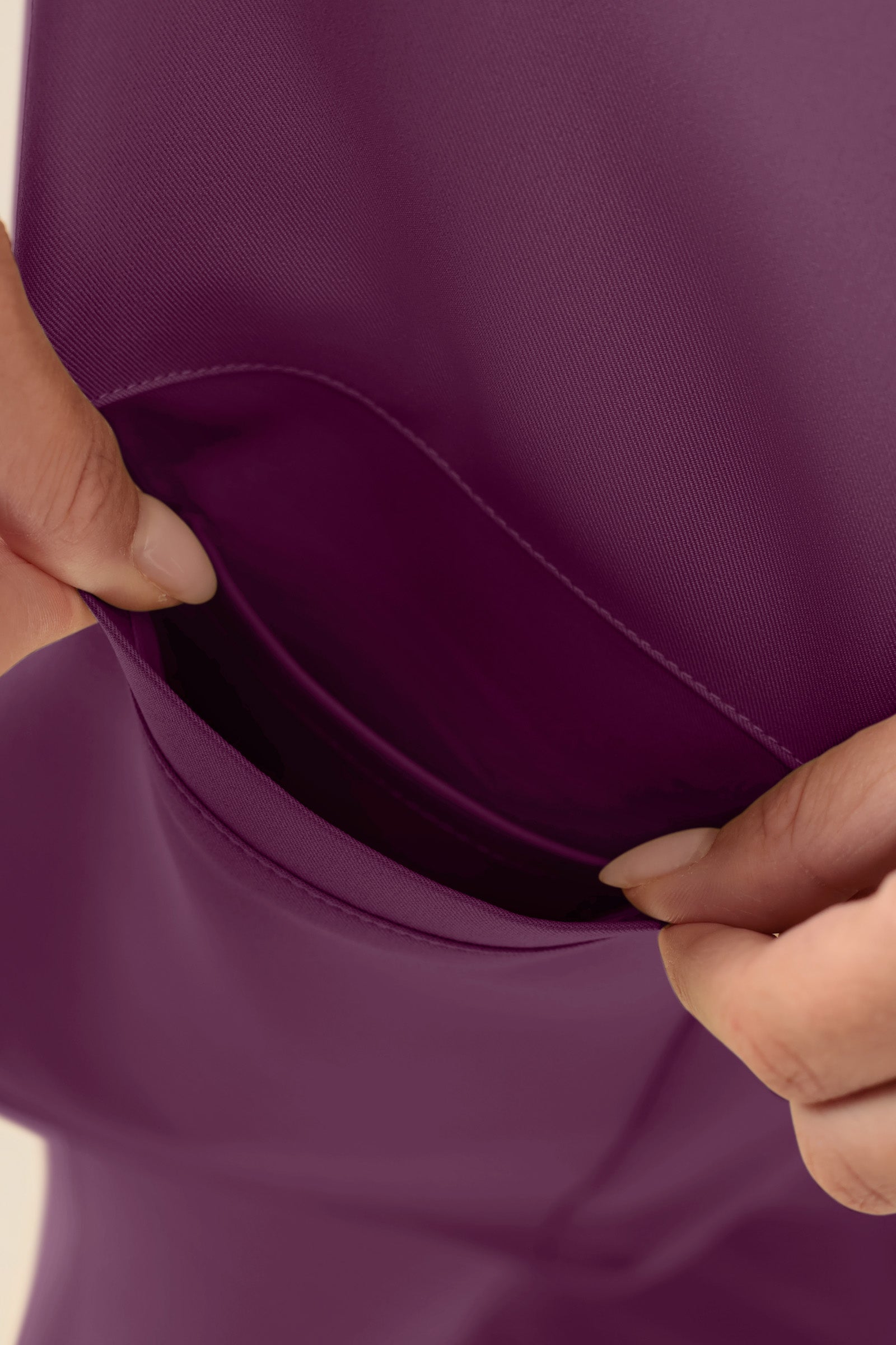 KAERE tuniek dames - drukknoopsluiting pruimen