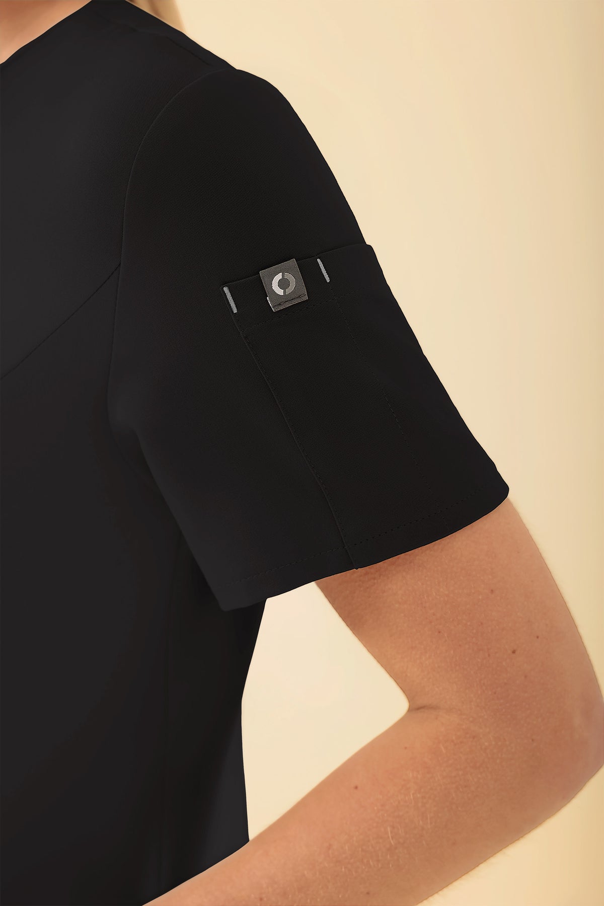 KAERE tuniek dames - drukknoopsluiting zwart