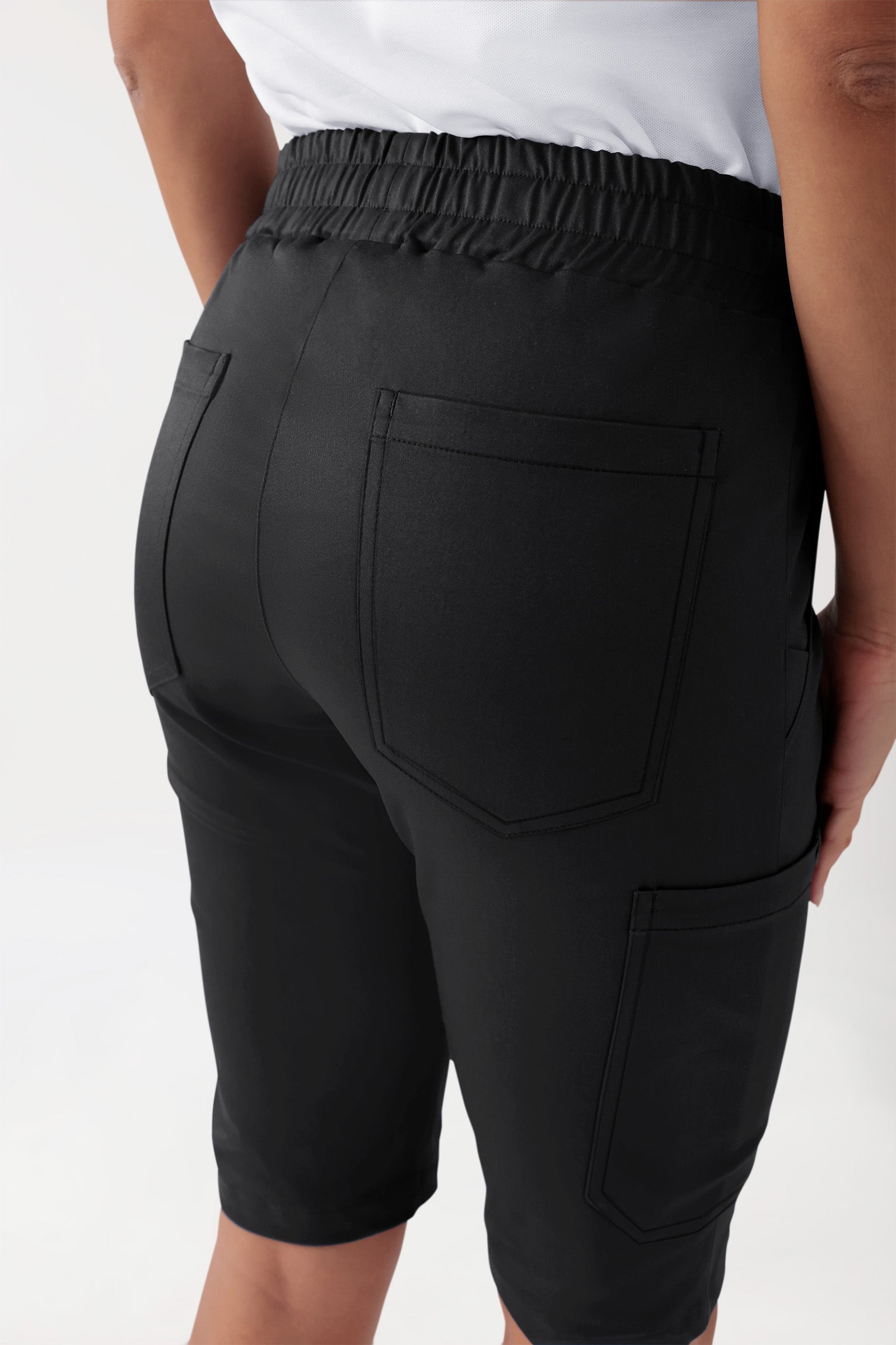COMFY FLEX Stretch broek Unisex - bermuda zwart