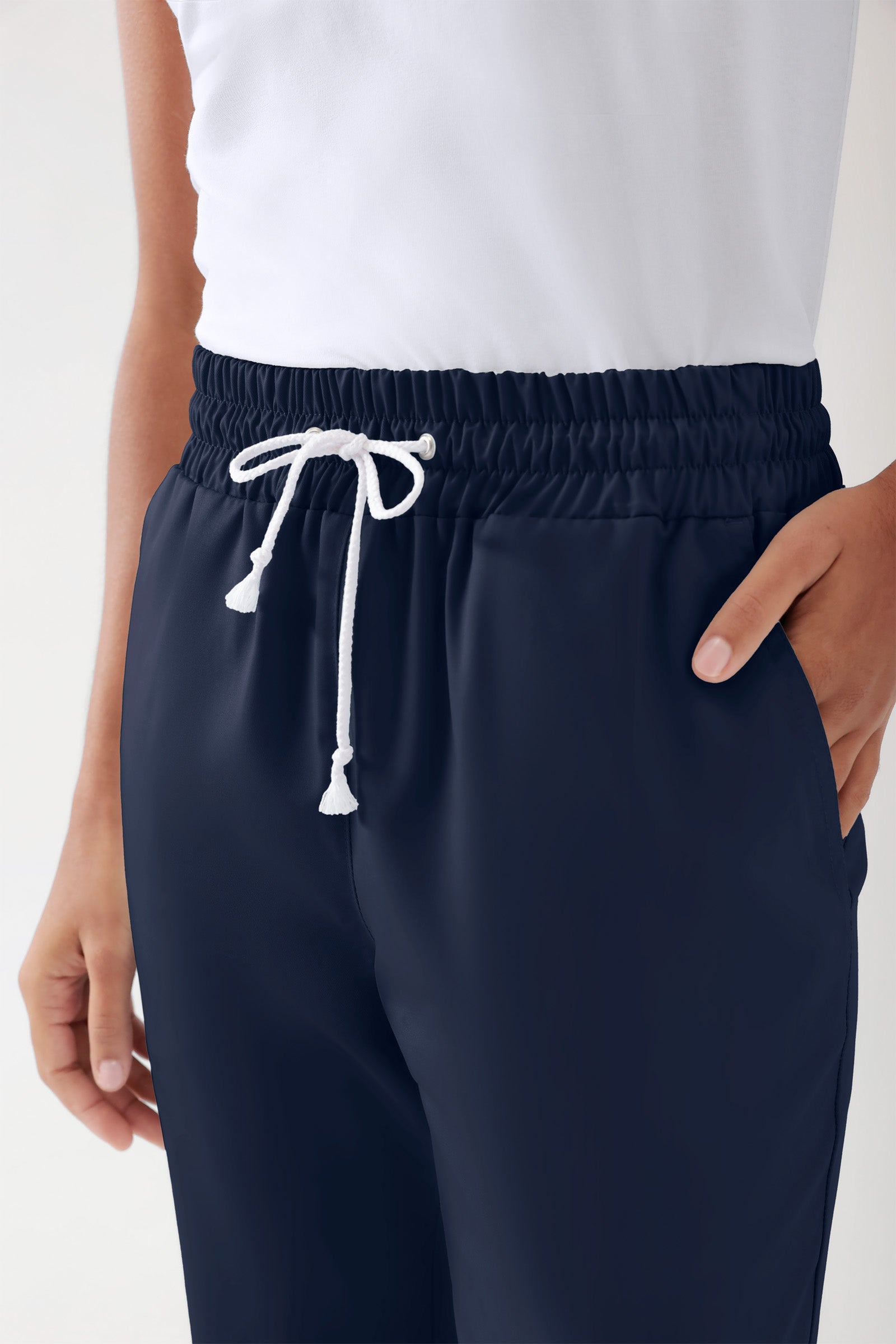 TENCEL™ broek heren - elastische boord navy