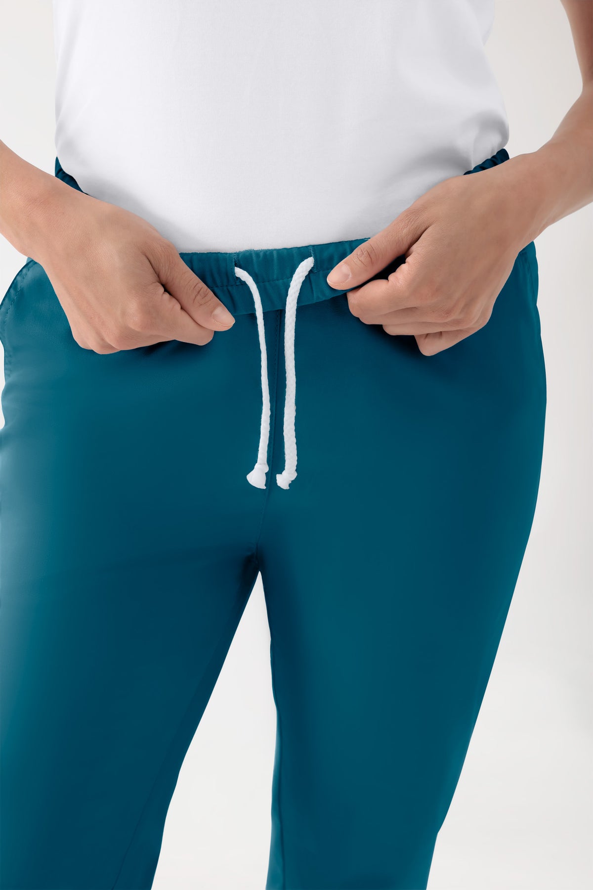 CORE broek uniseks - hoge boord petrol