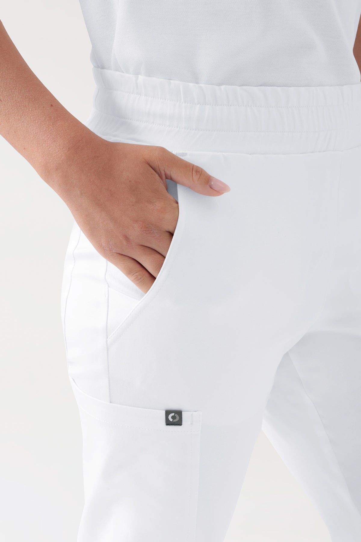 COMFY FLEX Stretch broek Unisex - 7/8 Lengte wit