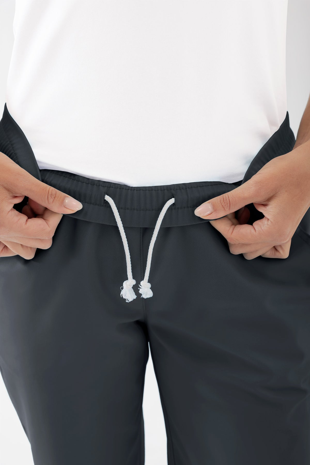 JUST STRONG Broek dames - elastische boord antraciet