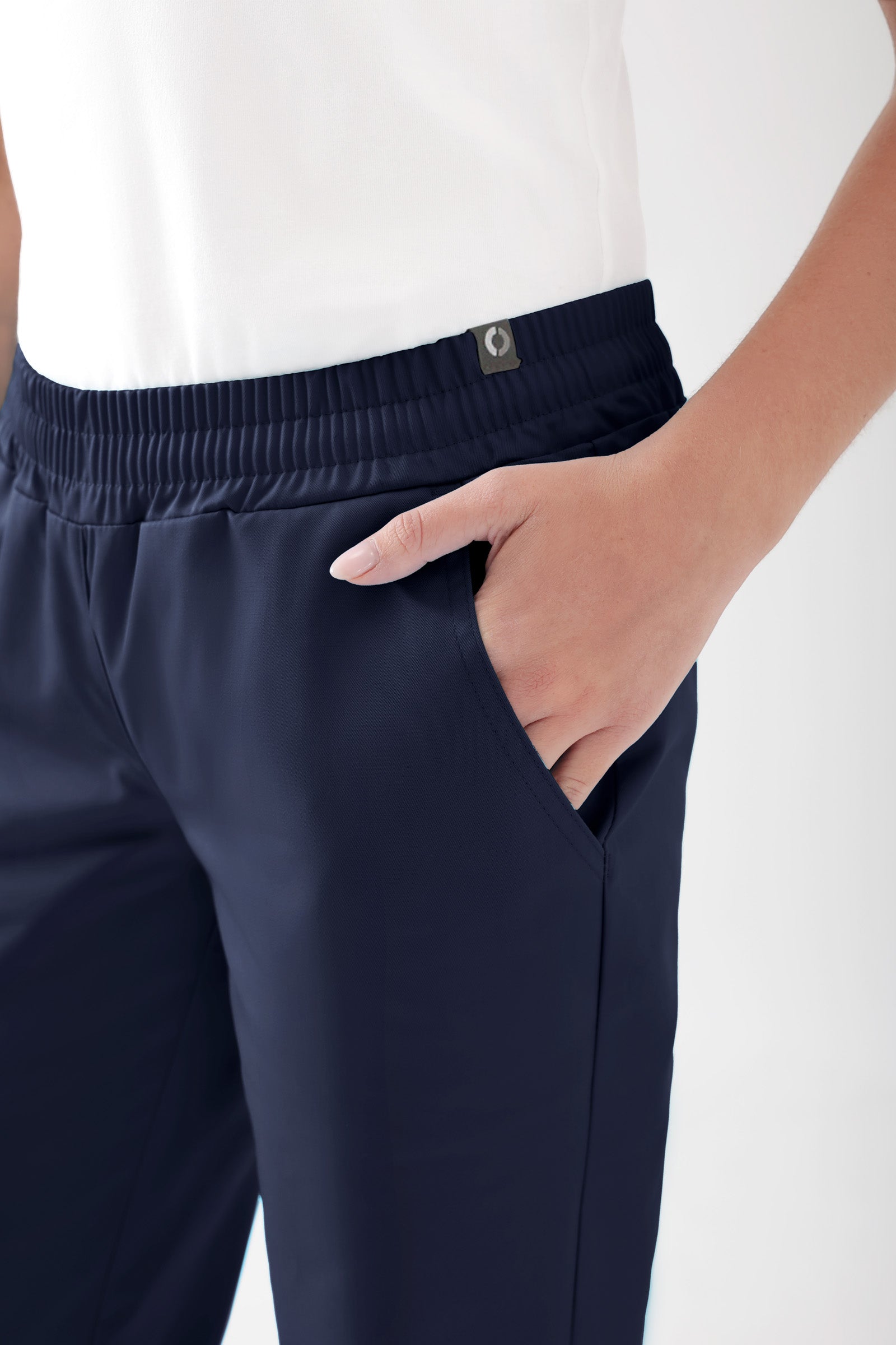 JUST STRONG Broek dames - elastische boordnavy