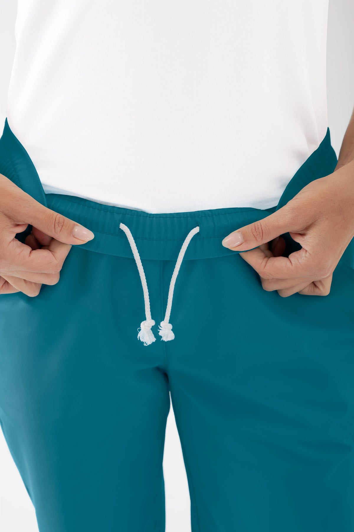 JUST STRONG Broek dames - elastische boordpetrol