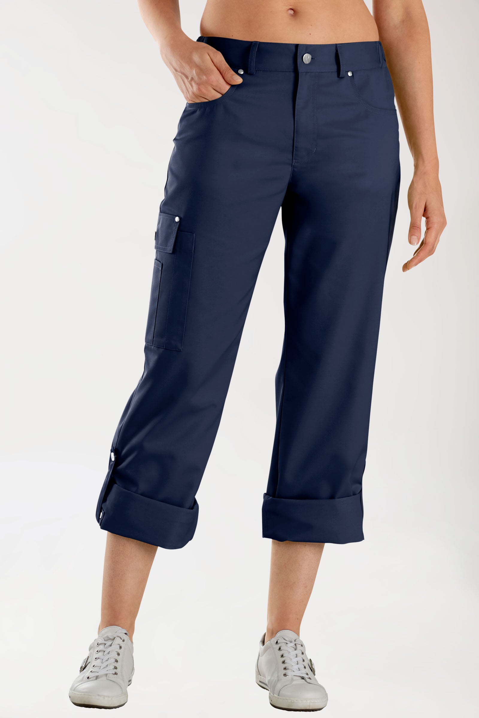 JUST STRONG broek unisex - deels elastische boord navy