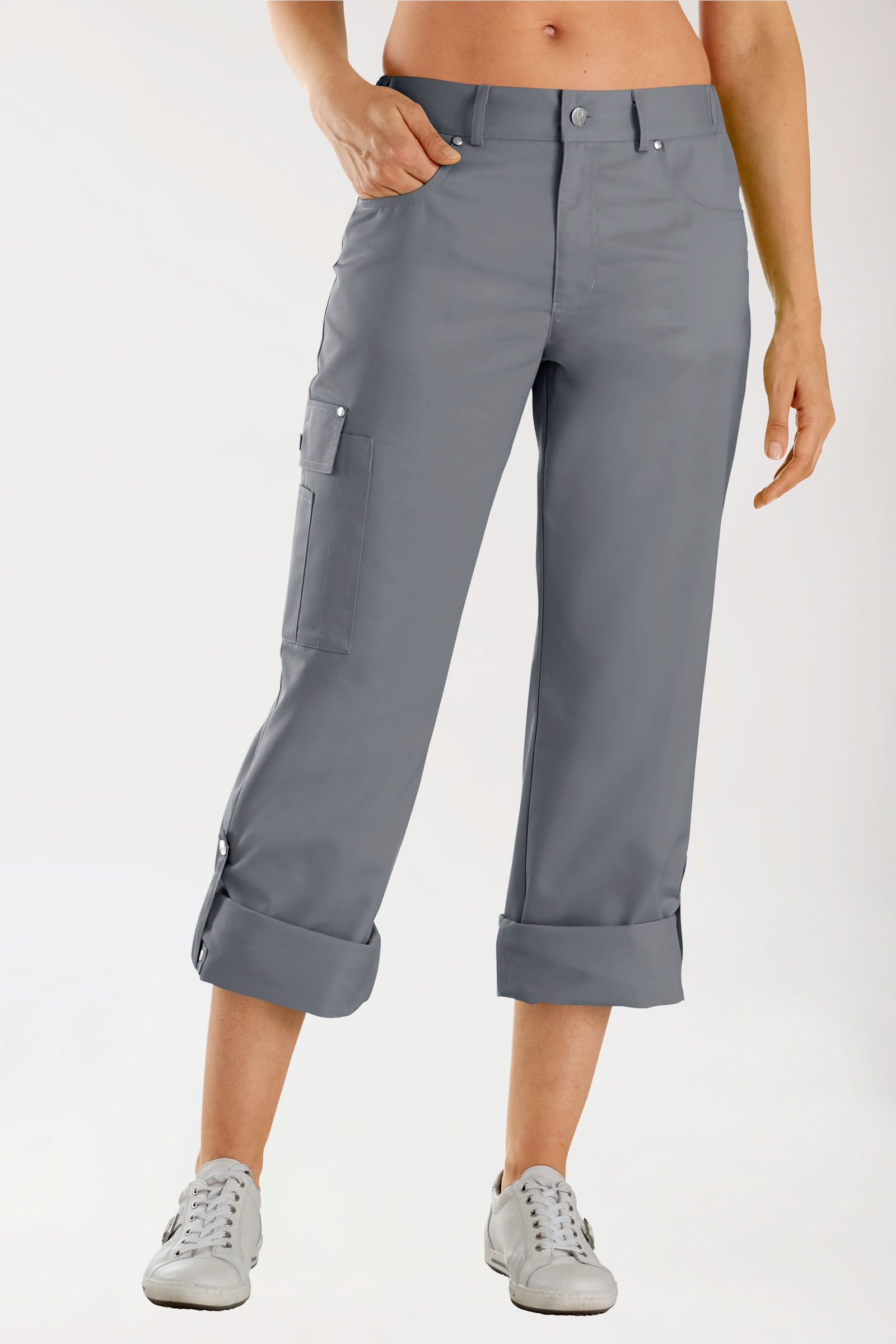 JUST STRONG broek unisex - deels elastische boord steengrijs