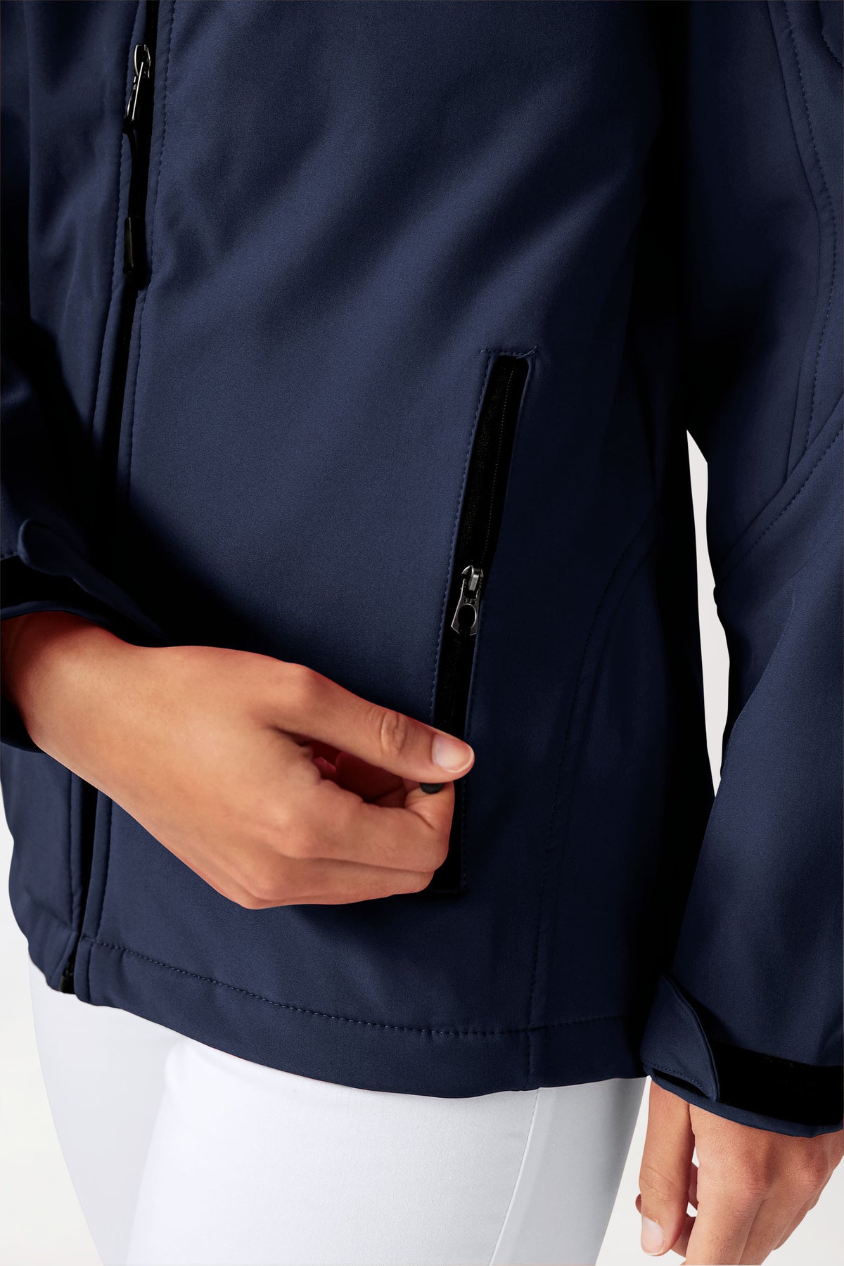 Softshell jassen unisex - met capuchon navy