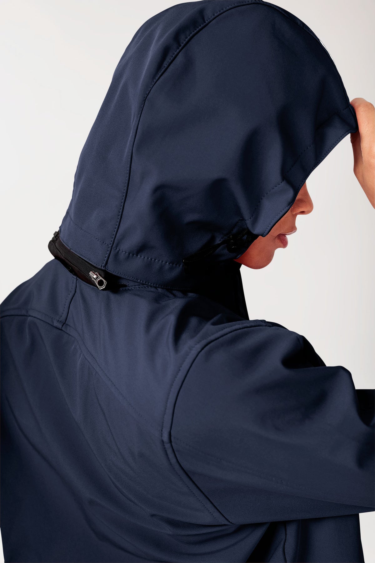 Softshell jassen unisex - met capuchon navy