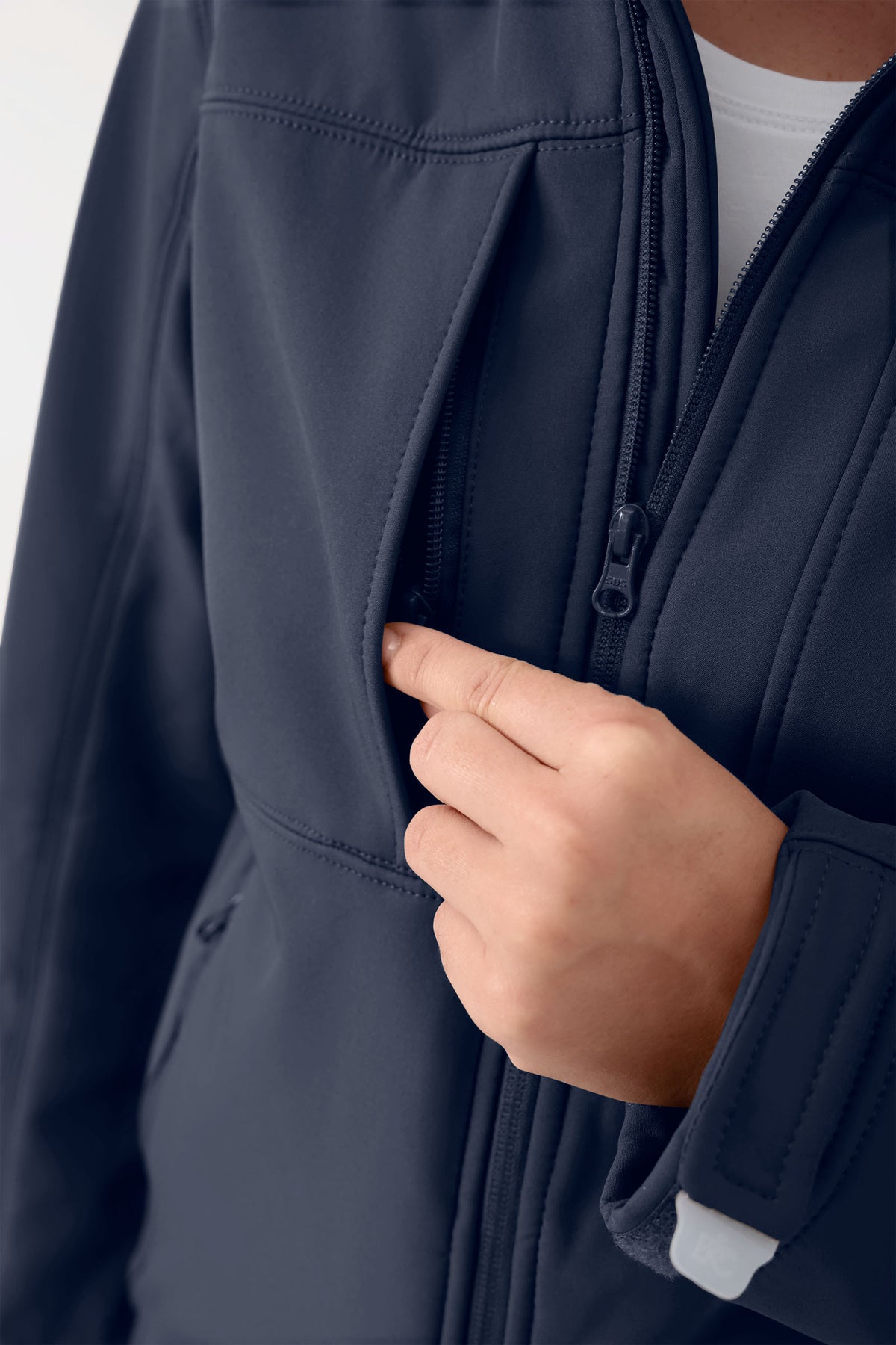 Softshell jassen unisex - met capuchon navy
