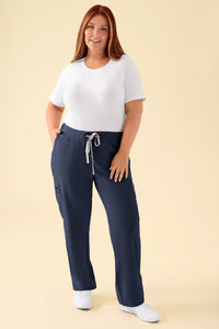KAERE broek dames - met beenzak navy