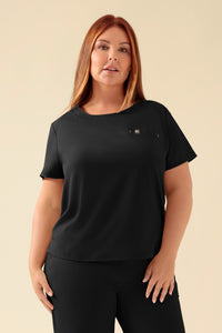 KAERE shirt dames - ronde hals zwart