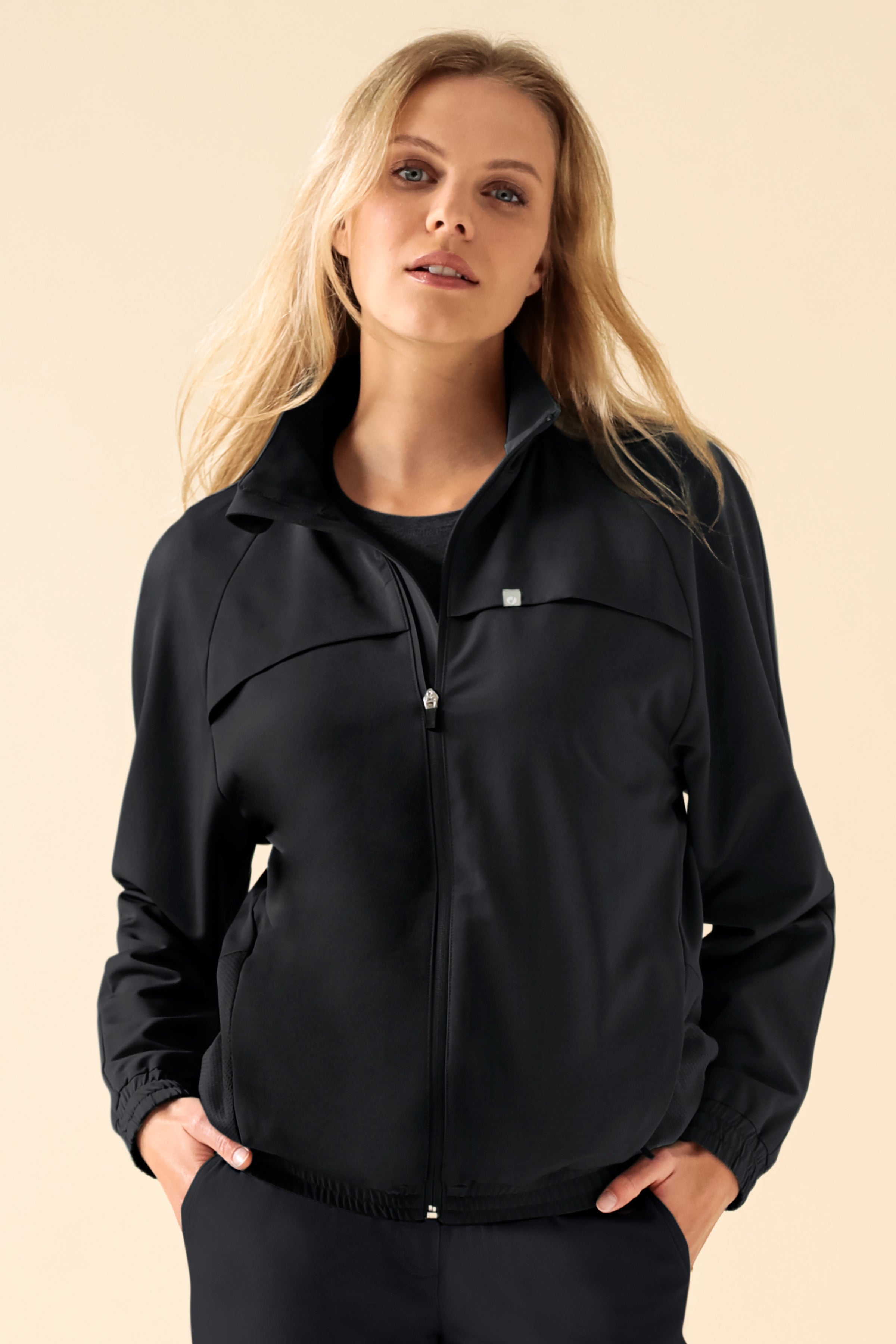 KAERE blouson dames - met elastische manchetten zwart