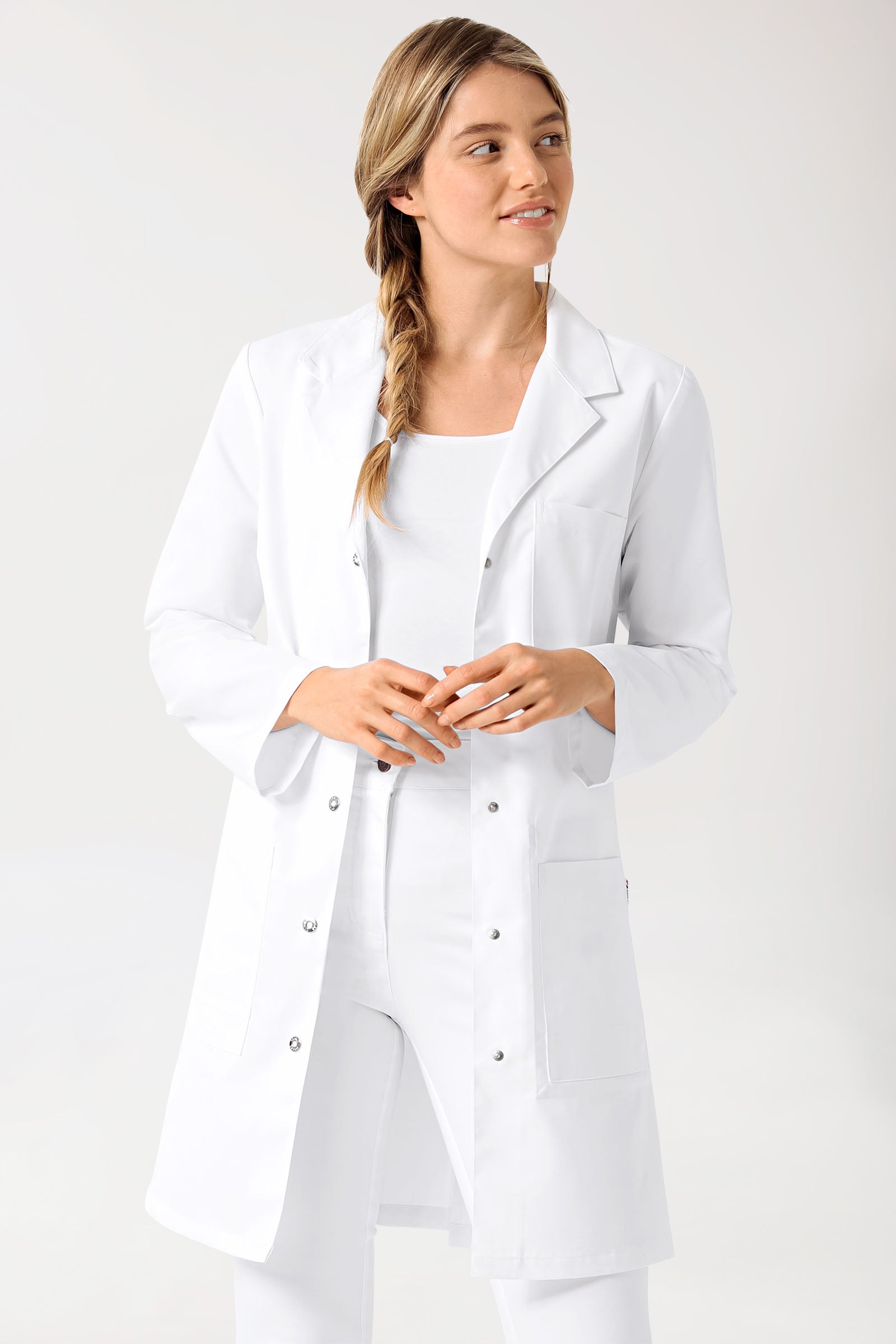 Jas dames - reverskraag wit