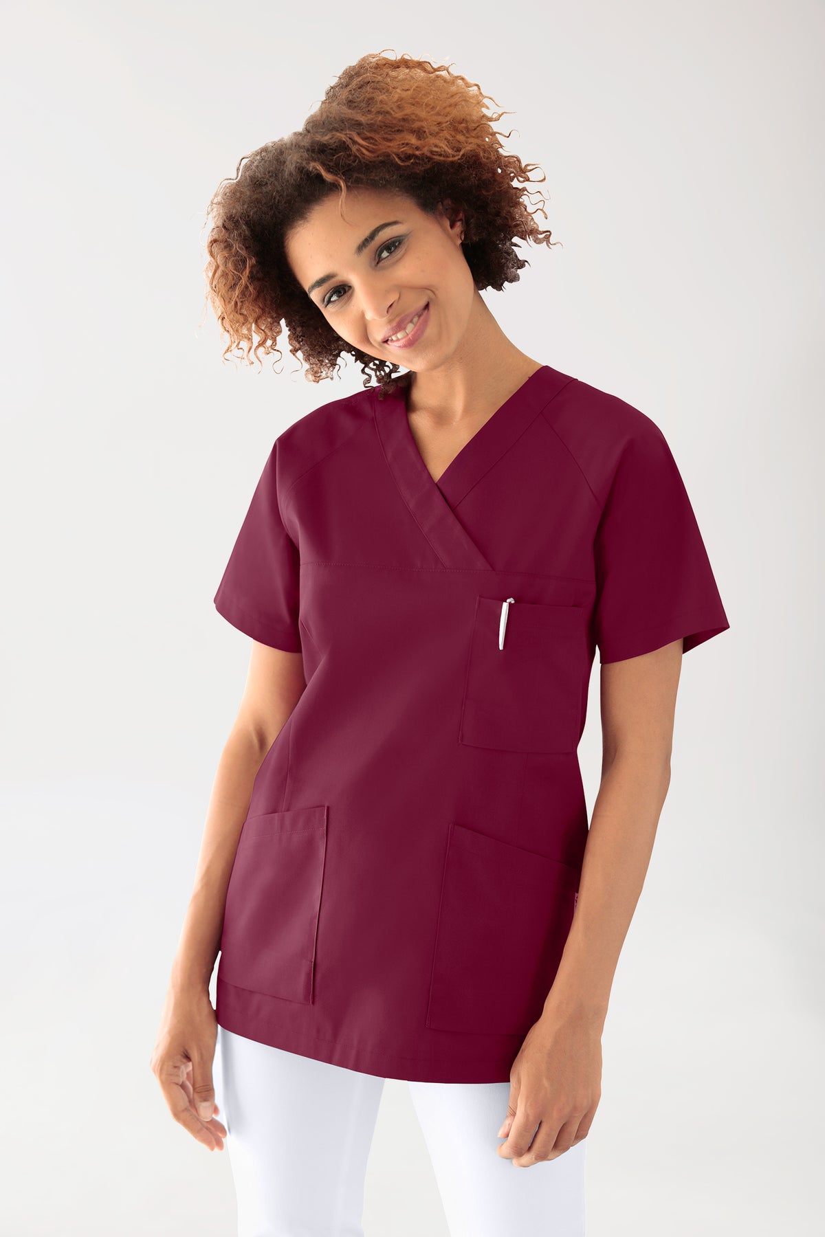 CORE oversteektuniek dames -3-pack- v-hals bordeaux