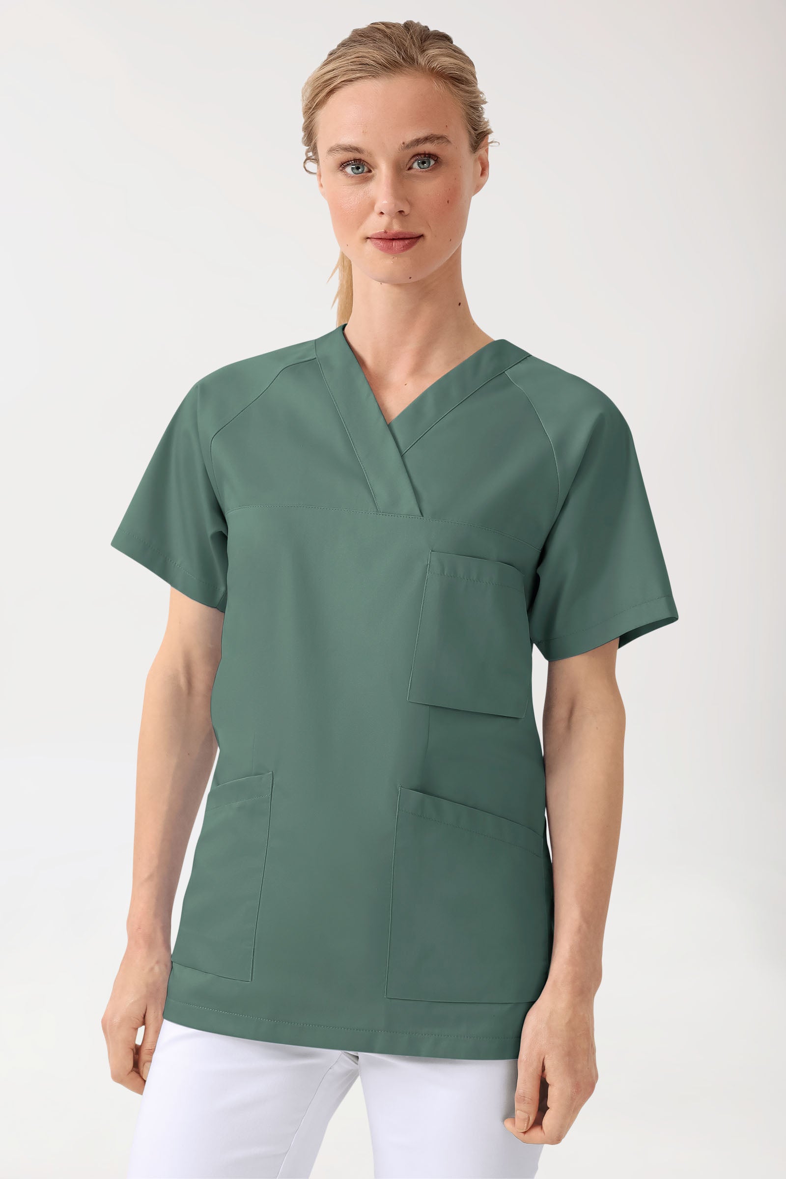 CORE oversteektuniek dames - V-hals donkergroen