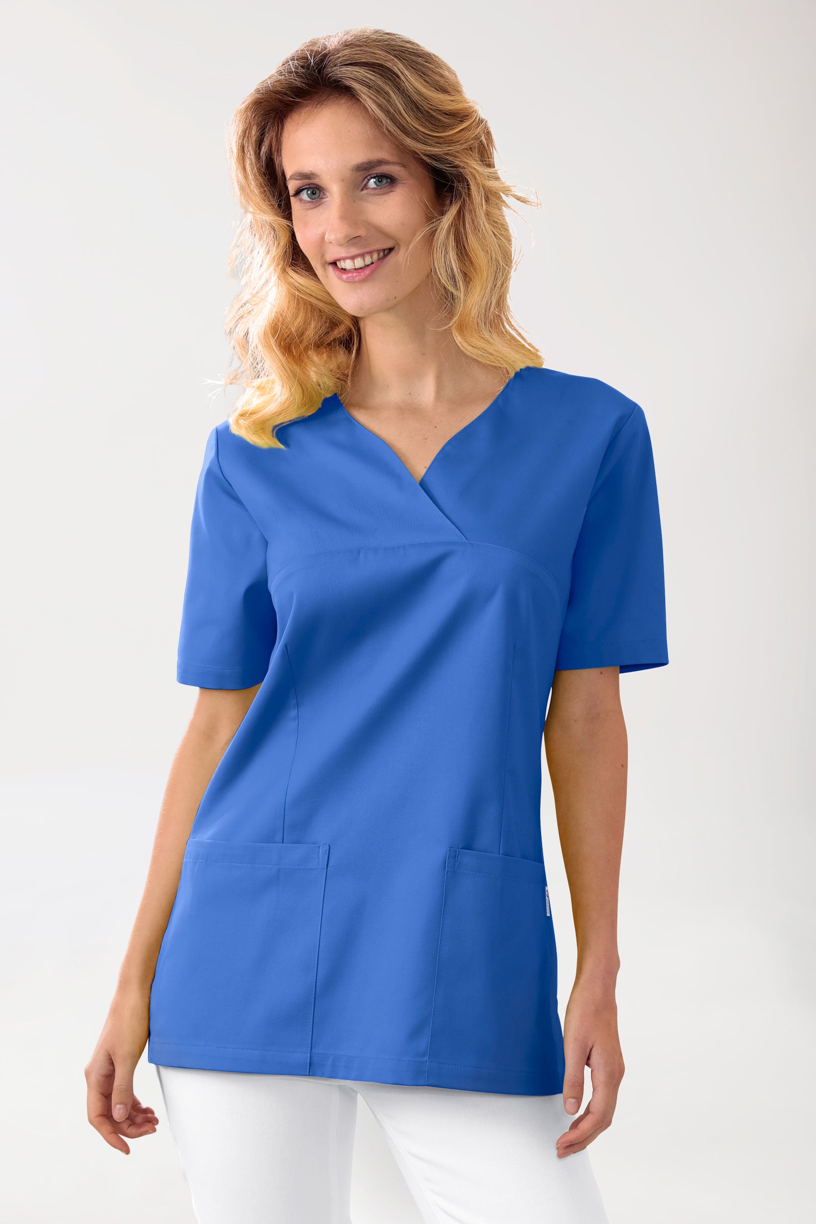 CORE oversteektuniek dames - hartvormige hals koningsblauw