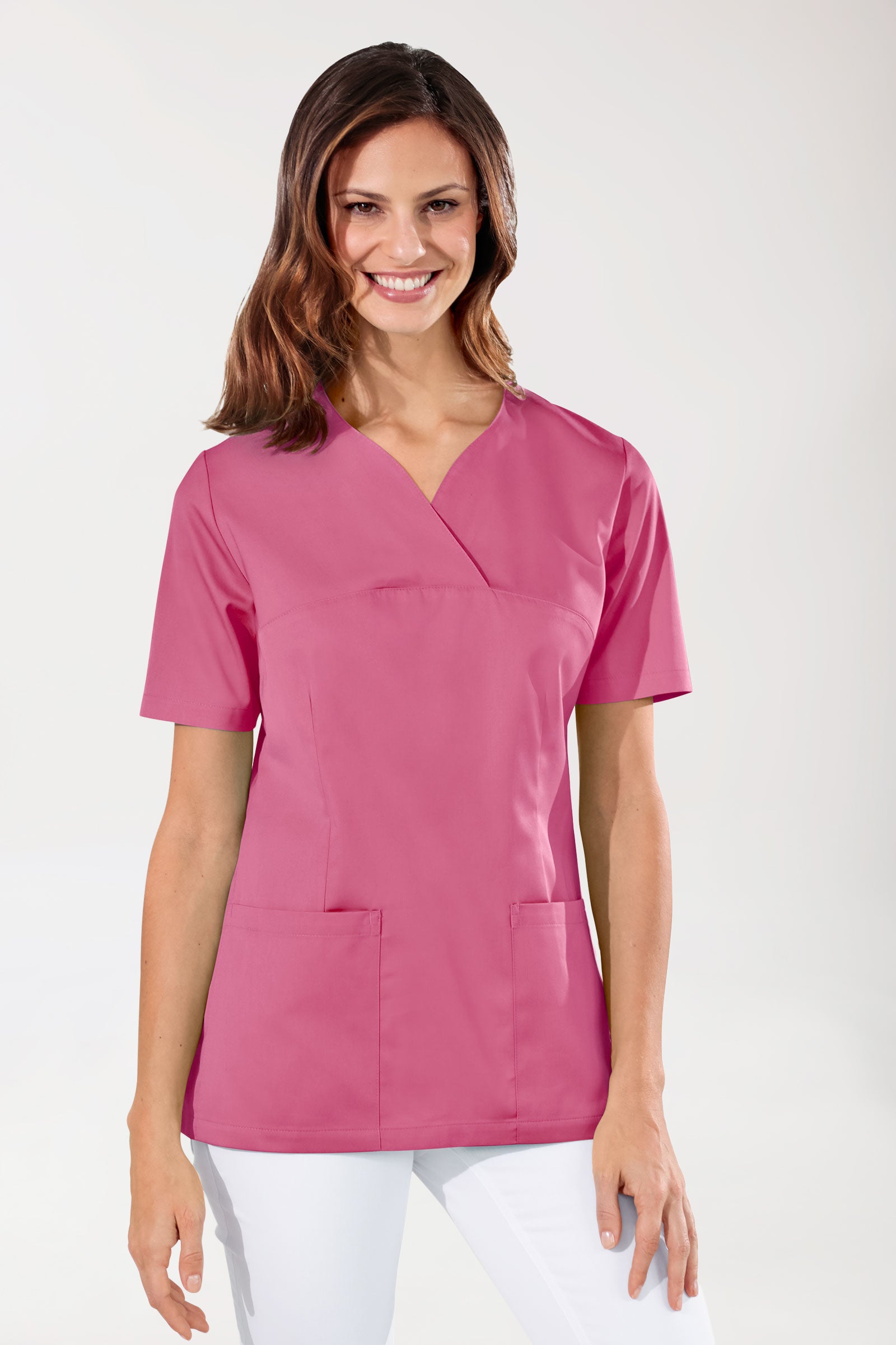 CORE oversteektuniek dames - hartvormige hals oudrose