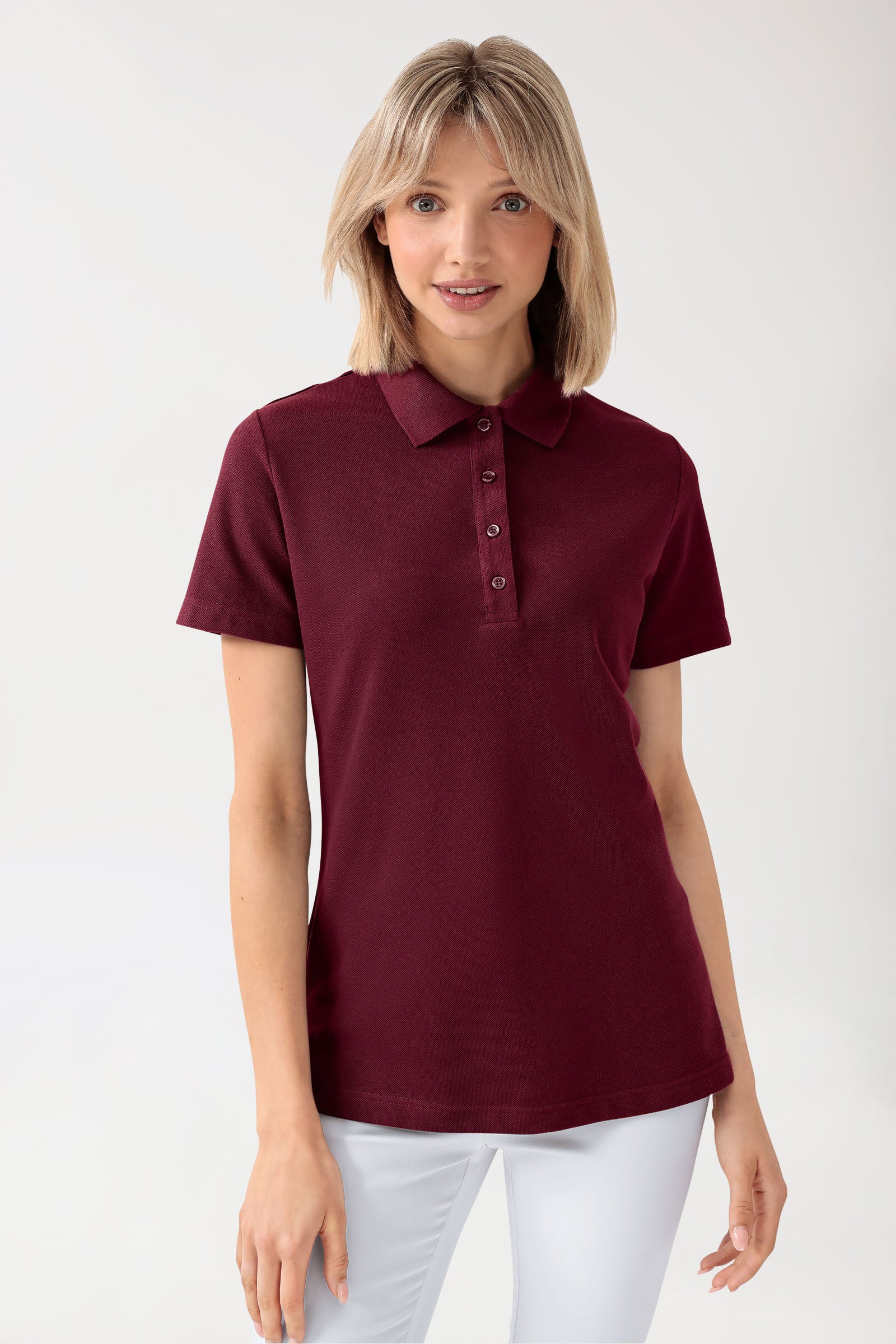 CORE shirt dames polokraag bordeaux