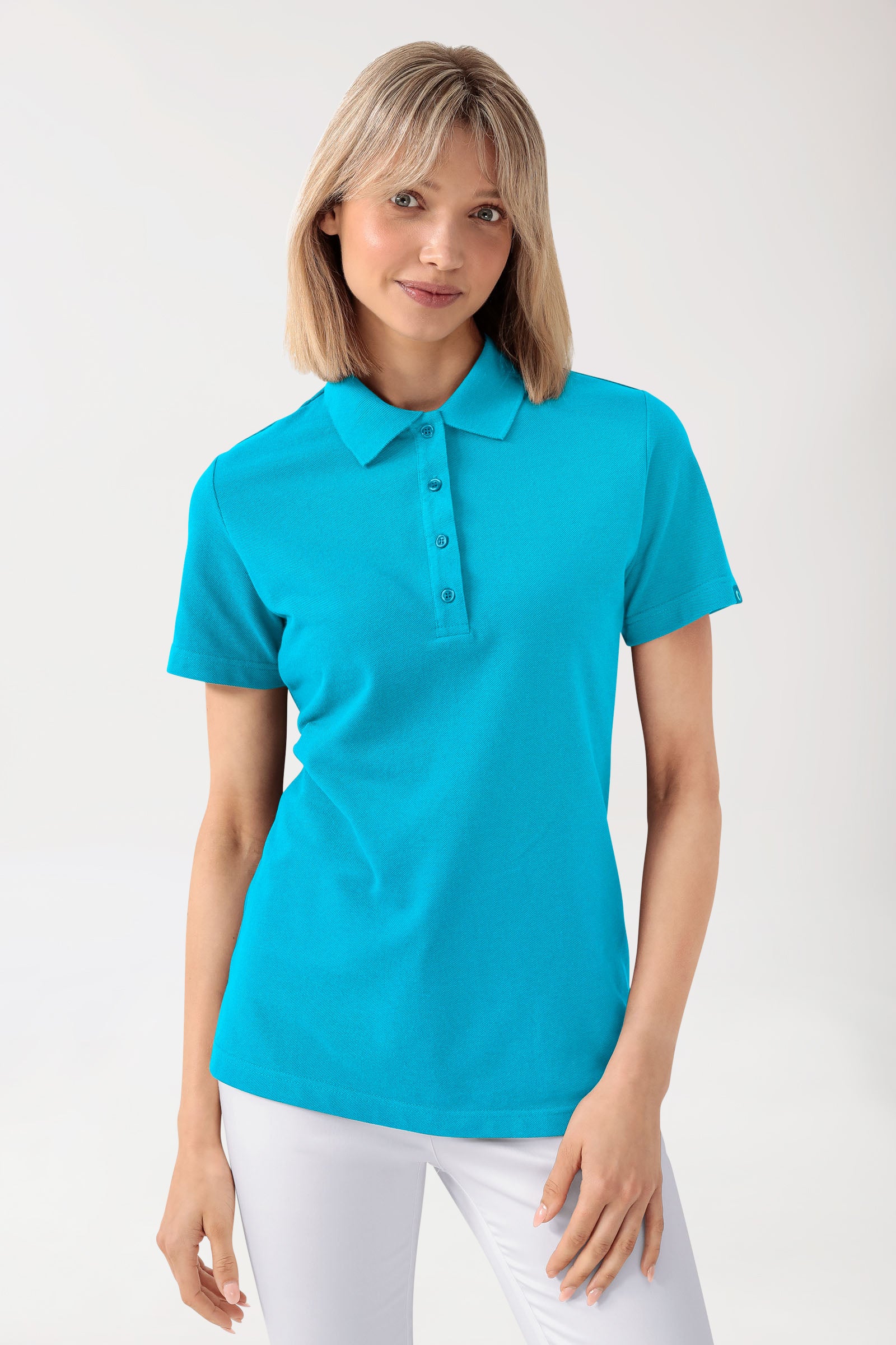 CORE shirt dames polokraag turquoise