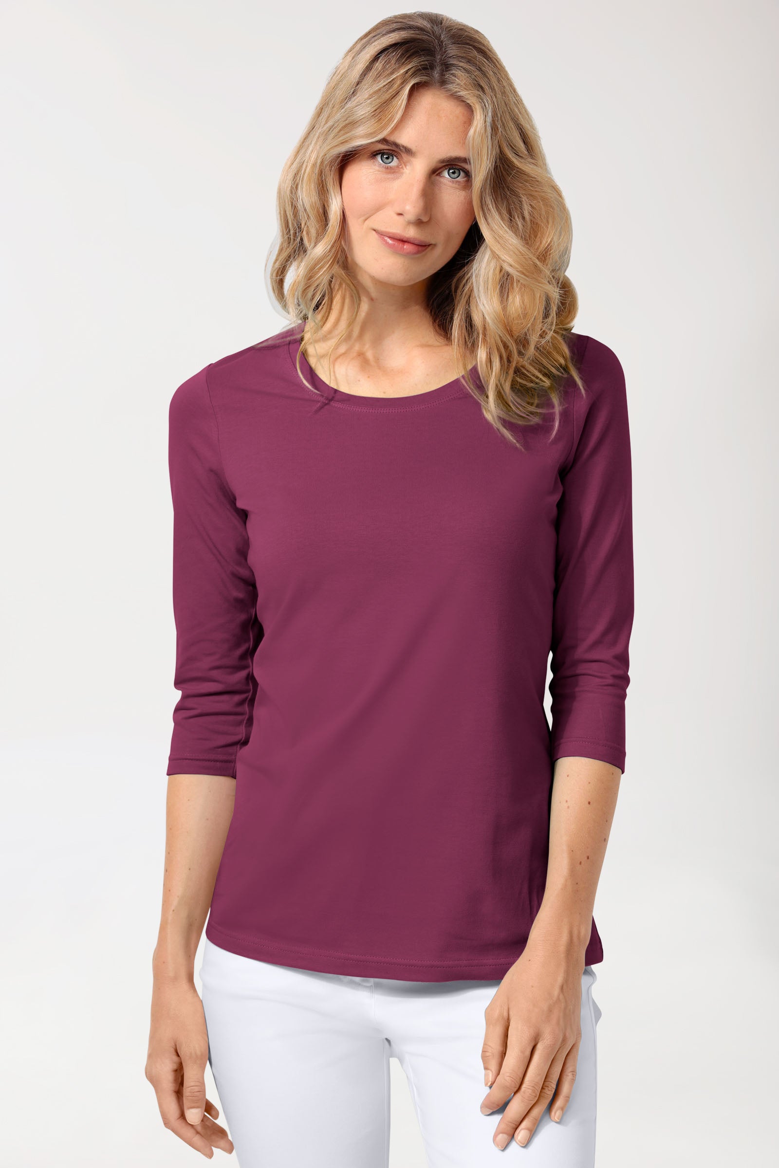 CORE shirt dames - 3/4 arm berry