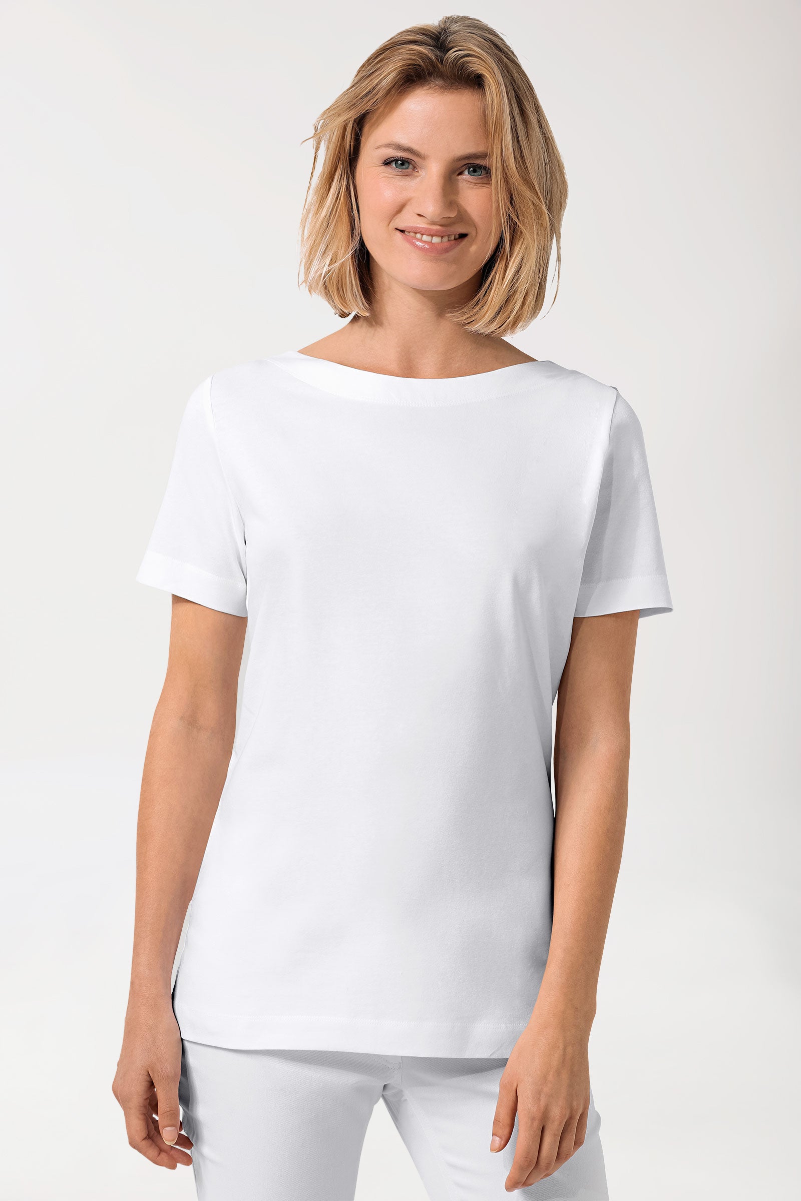 Shirt dames - 1/2 mouw wit