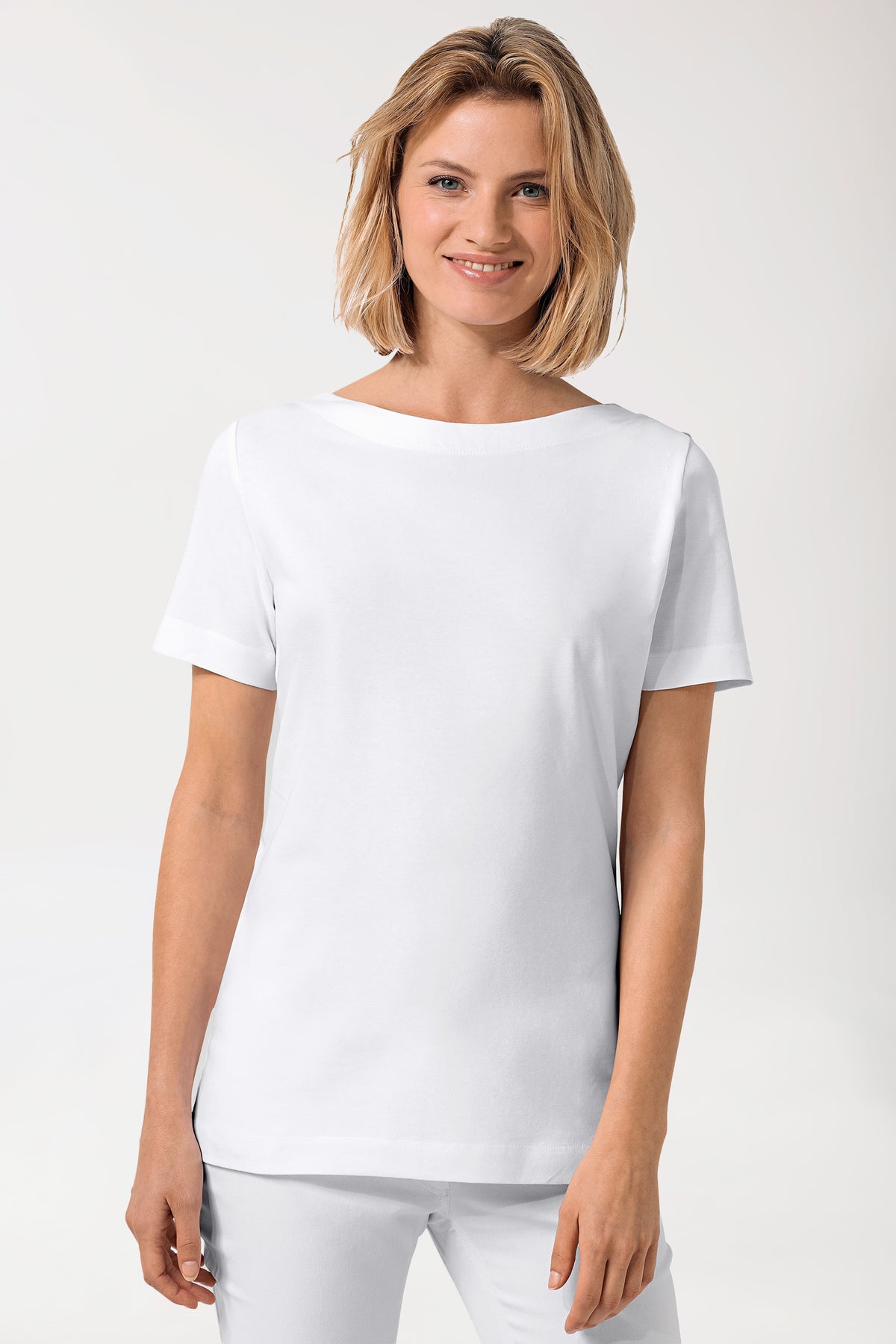 Shirt dames - 1/2 mouw wit
