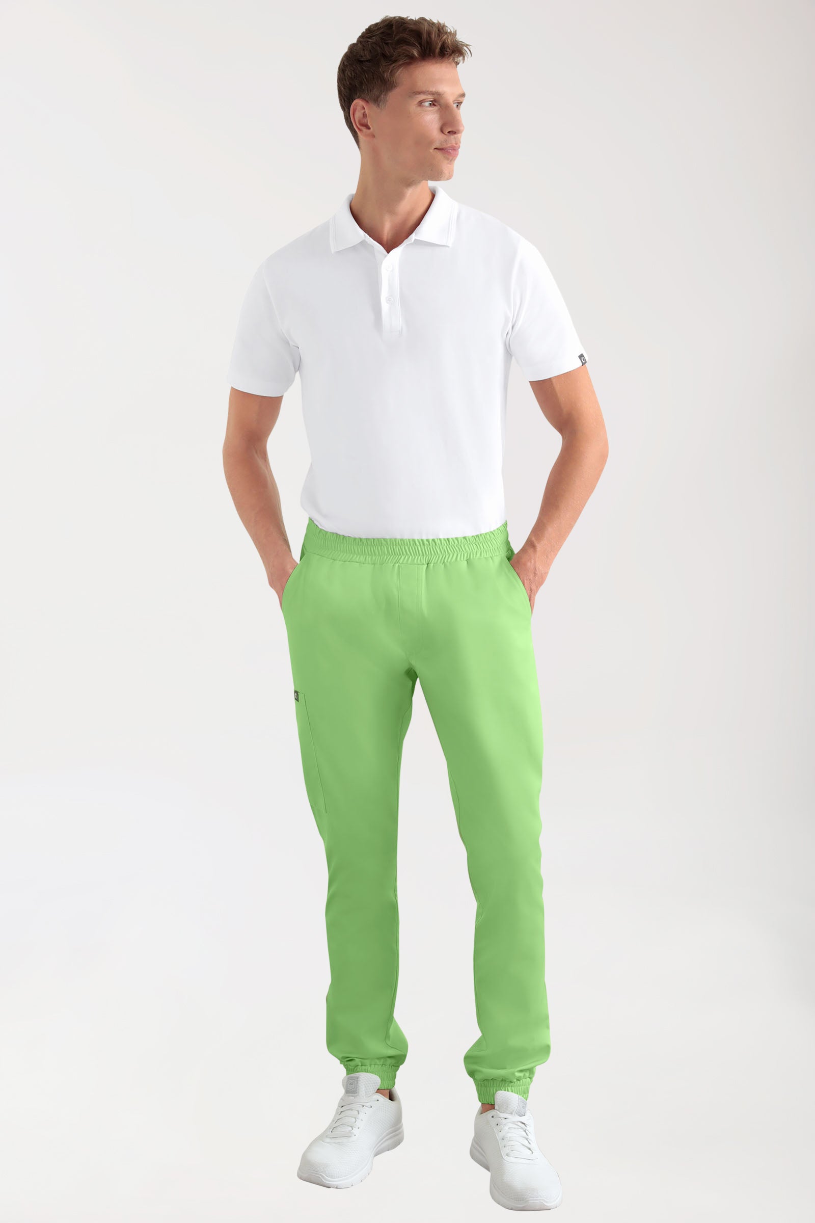 CORE cargo broek heren- joggingbroek style appelgroen