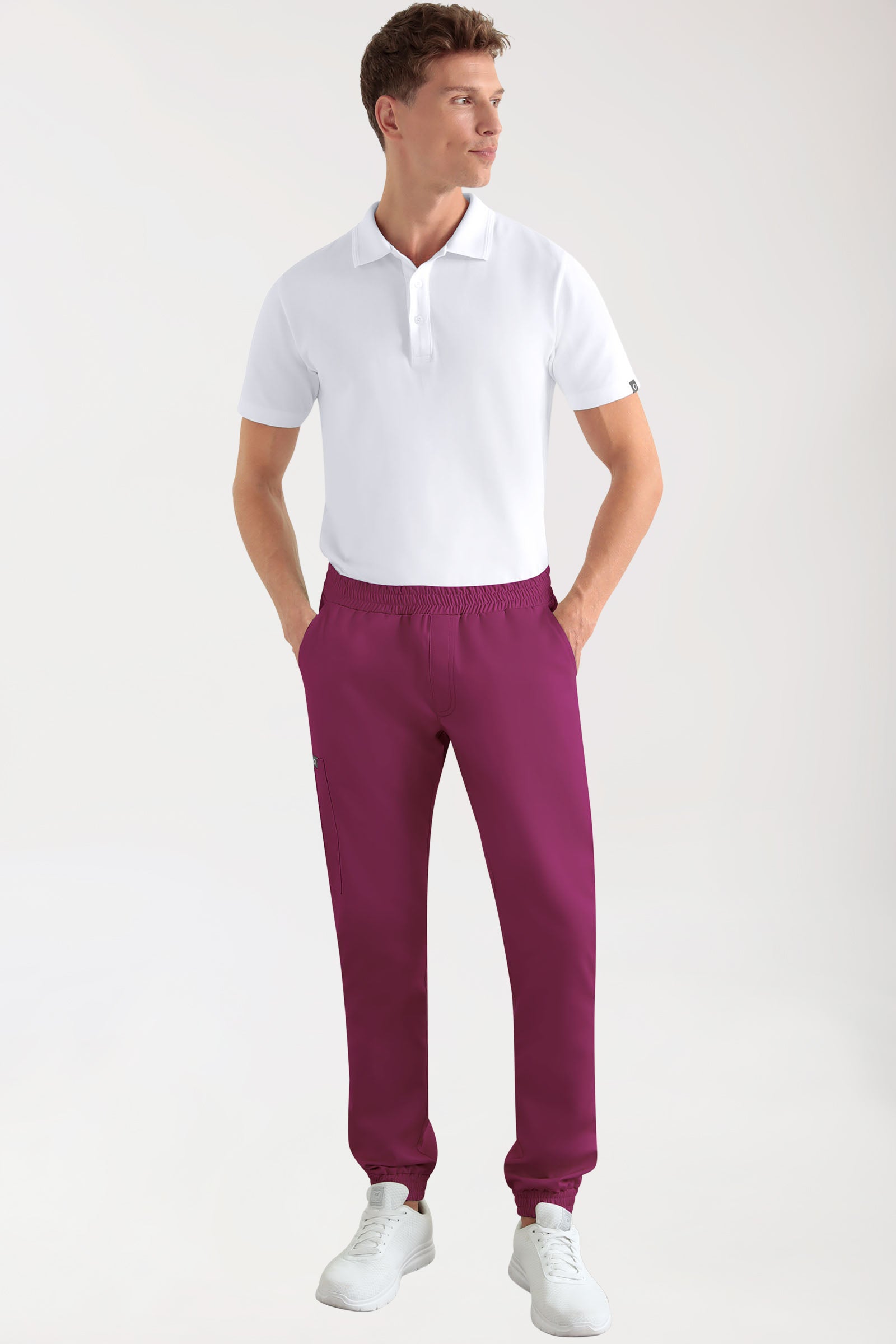 CORE cargo broek heren- joggingbroek style berry, Voorzijde view