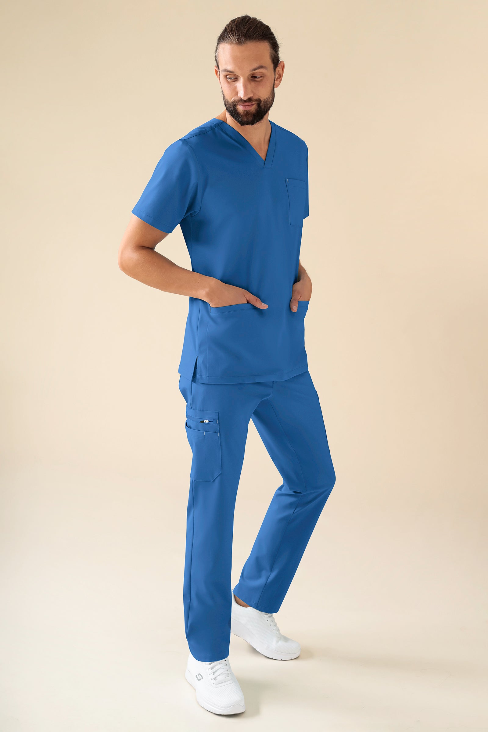 KAERE broek heren - met beenzak blauw