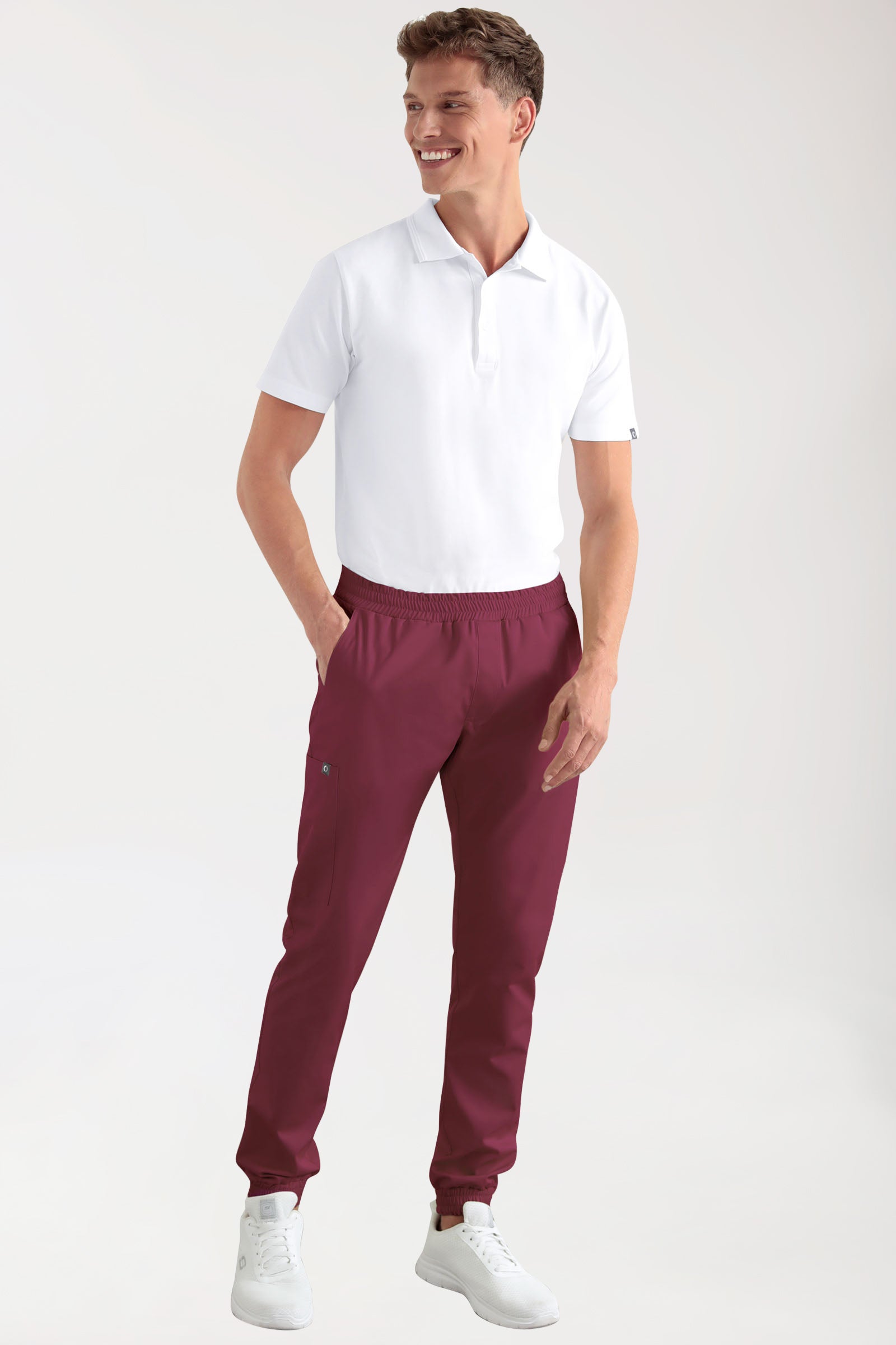 CORE cargo broek heren- joggingbroek style bordeaux