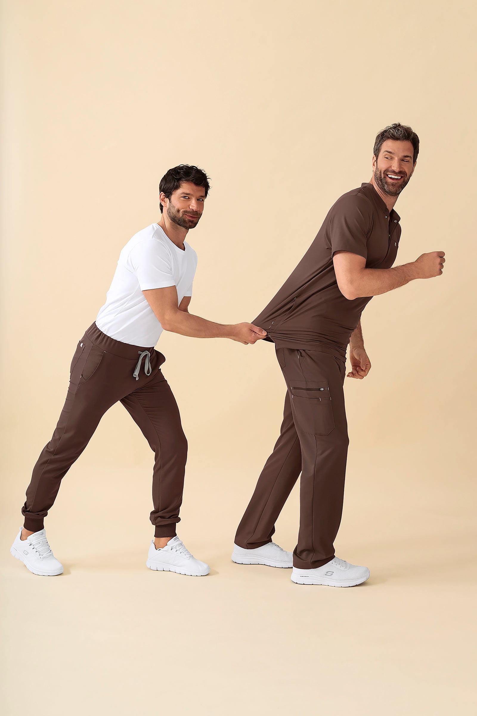 KAERE broek heren - met beenzak coffee