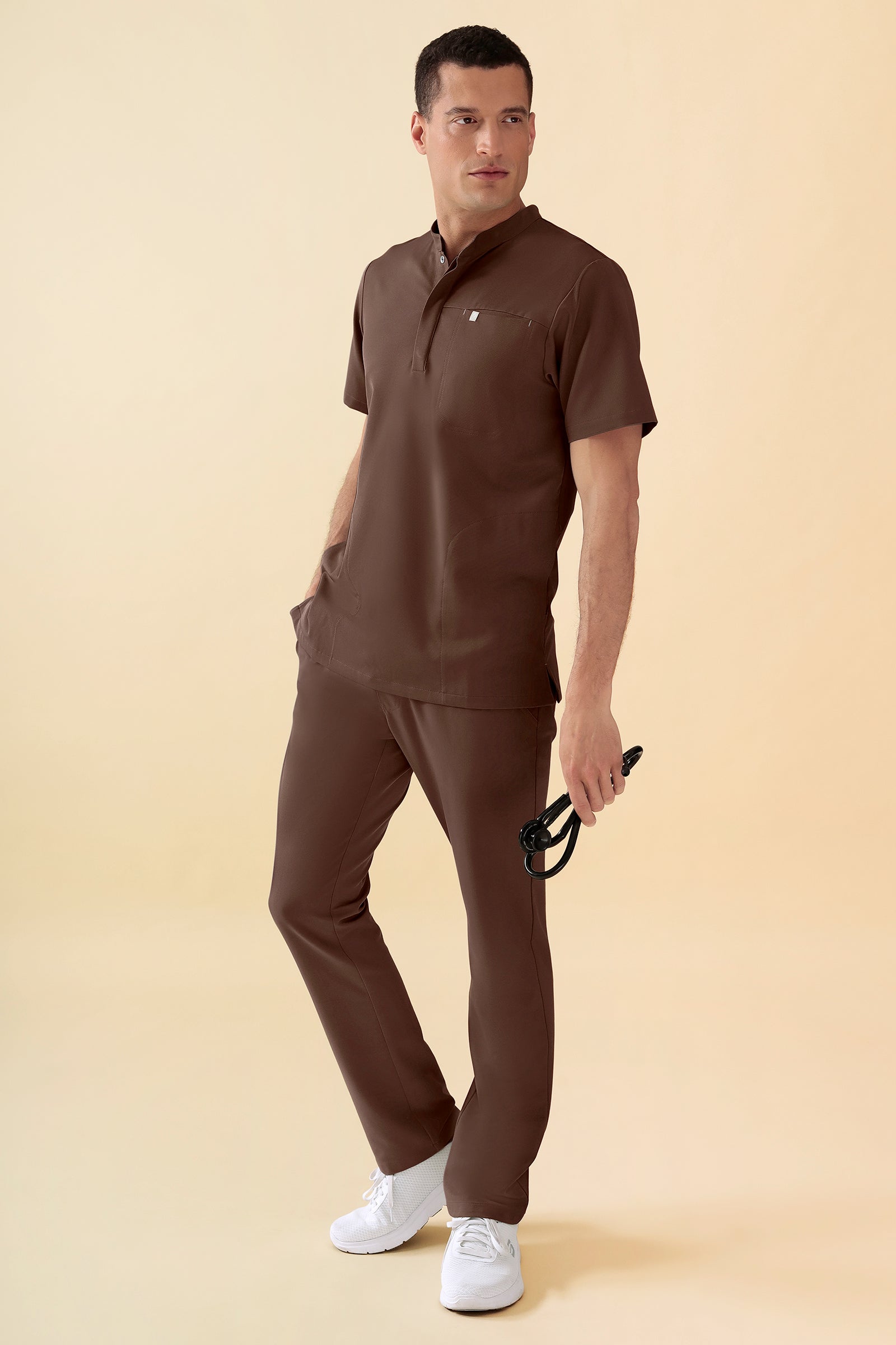KAERE broek heren - zonder beenzak coffee