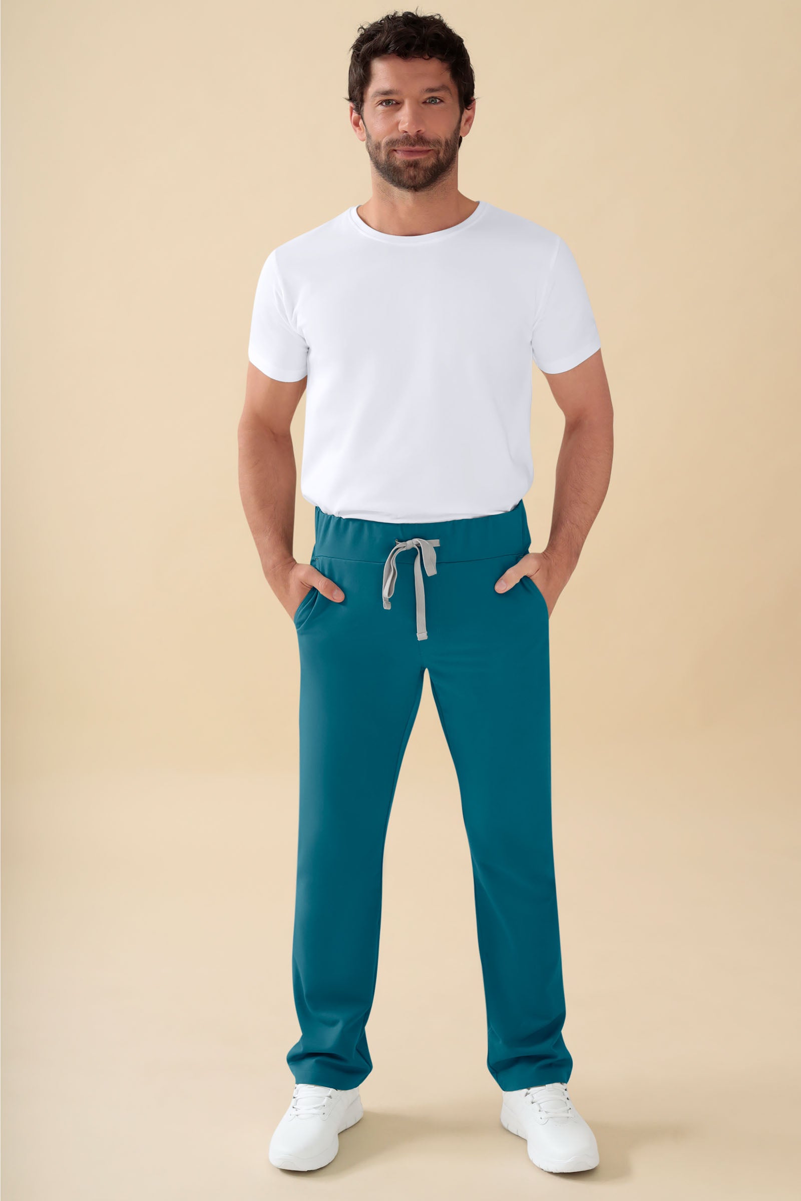 KAERE broek heren - korte maat zonder beenzak petrol