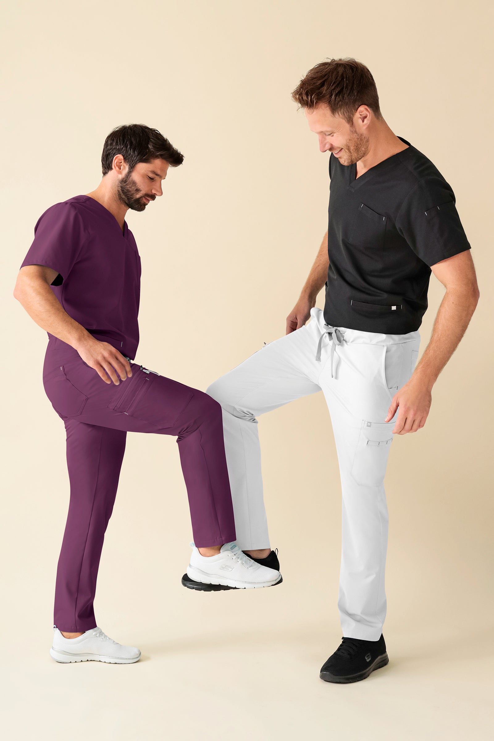 KAERE broek heren - korte maat met beenzak pruimen
