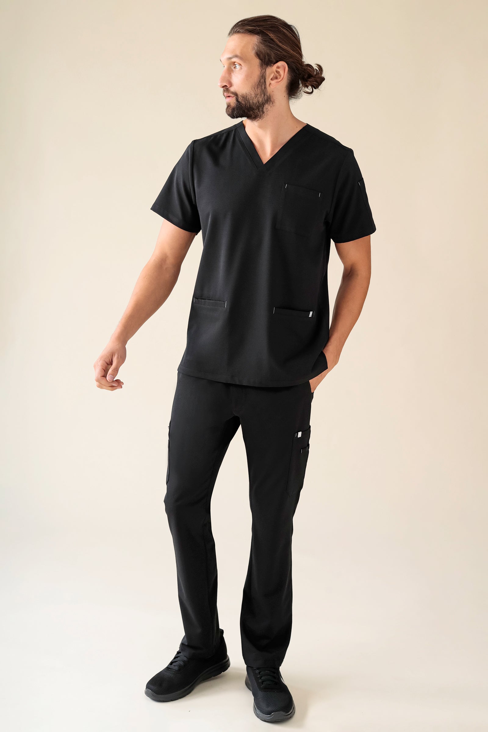 KAERE broek heren - met beenzak zwart