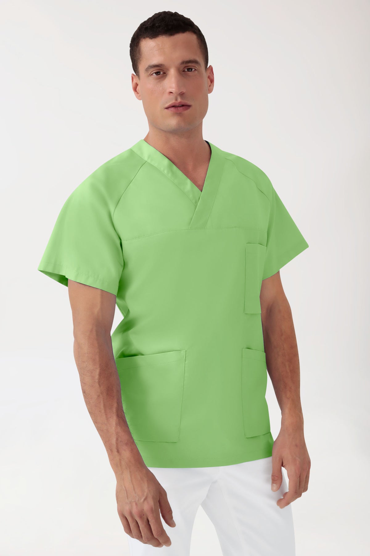Herentuniek - V-hals appelgroen