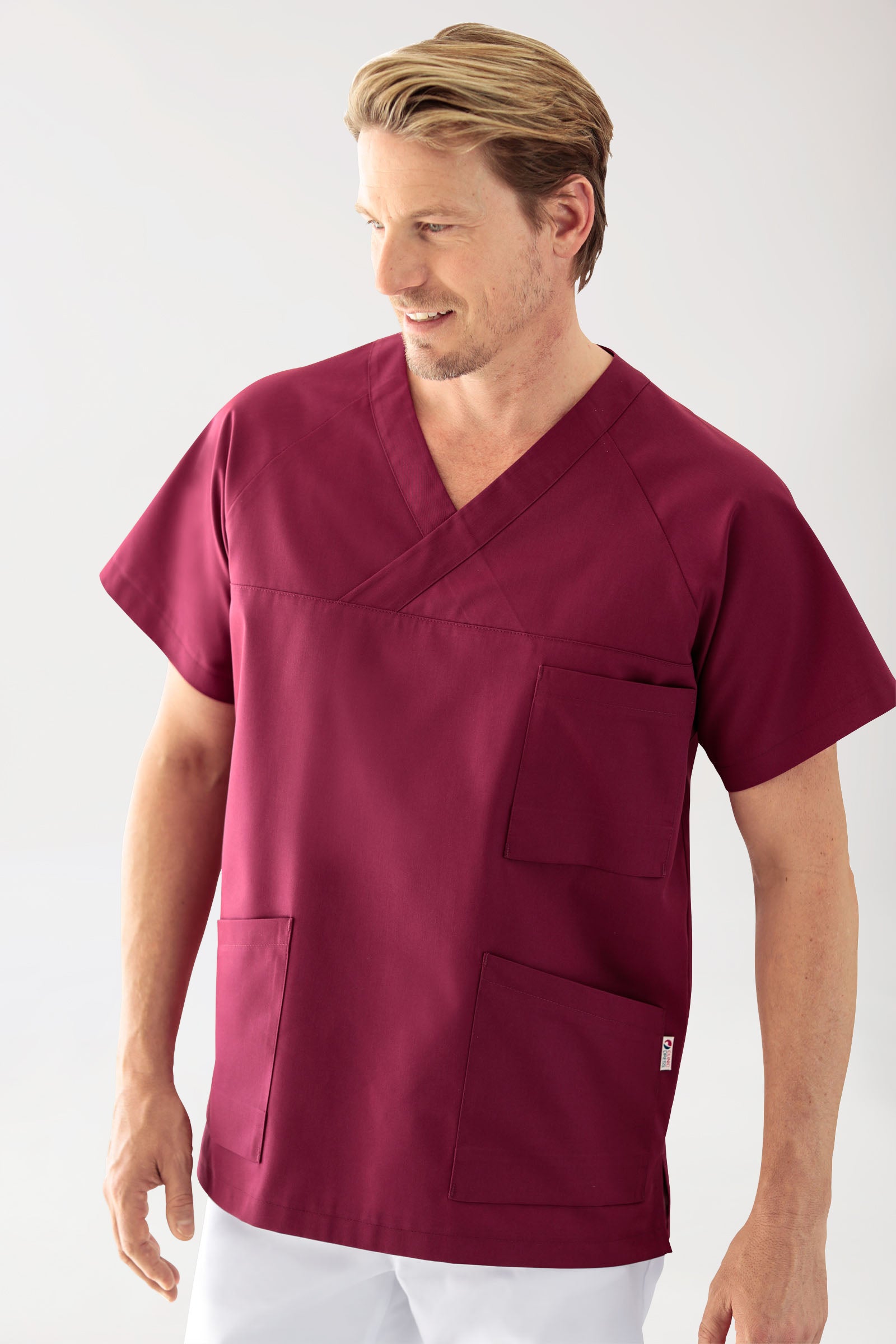 CORE oversteektuniek heren - V-hals bordeaux