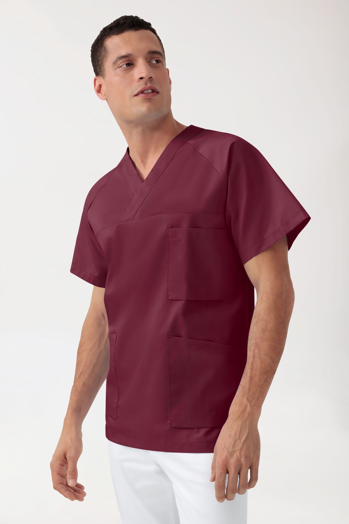 Herentuniek - V-hals bordeaux
