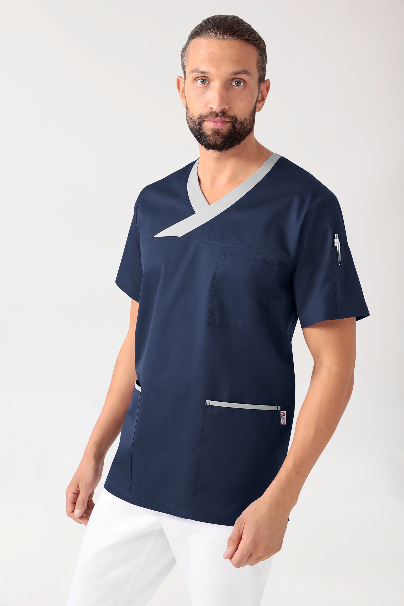 CORE oversteektuniek heren navy/grijs
