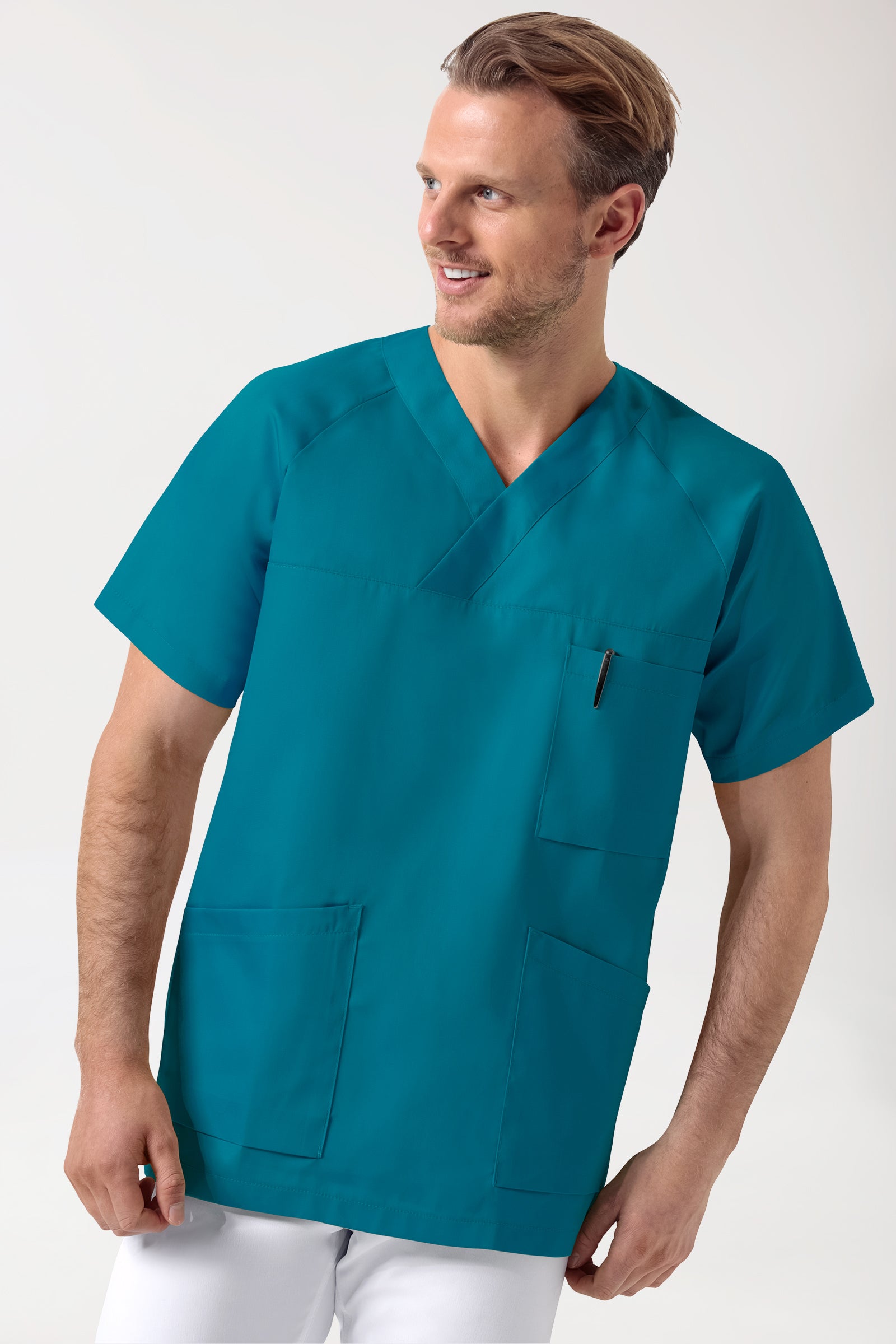 CORE oversteektuniek heren -3-pack- v-hals petrol