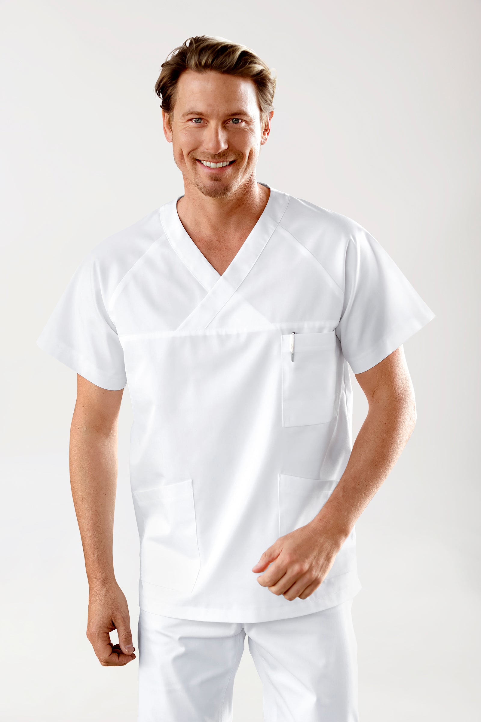 CORE oversteektuniek heren -3-pack- v-hals wit