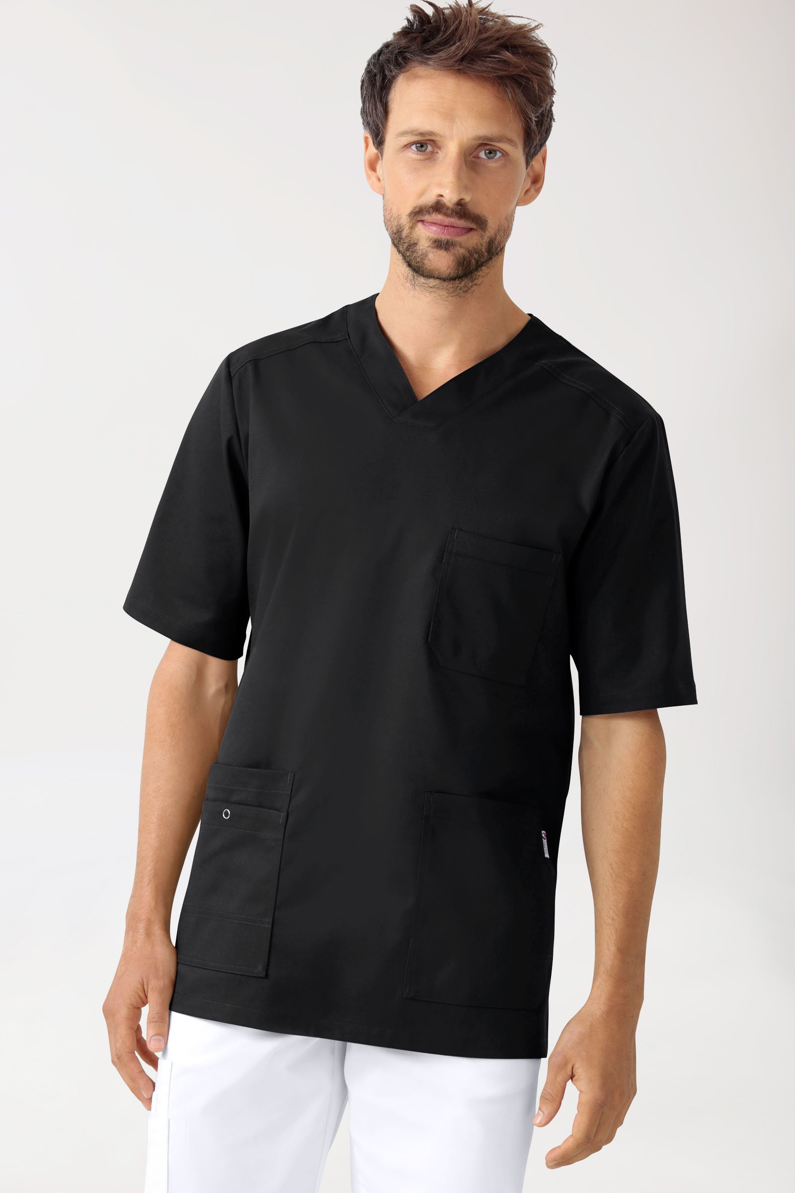 CLINIC STRETCH oversteektuniek heren zwart