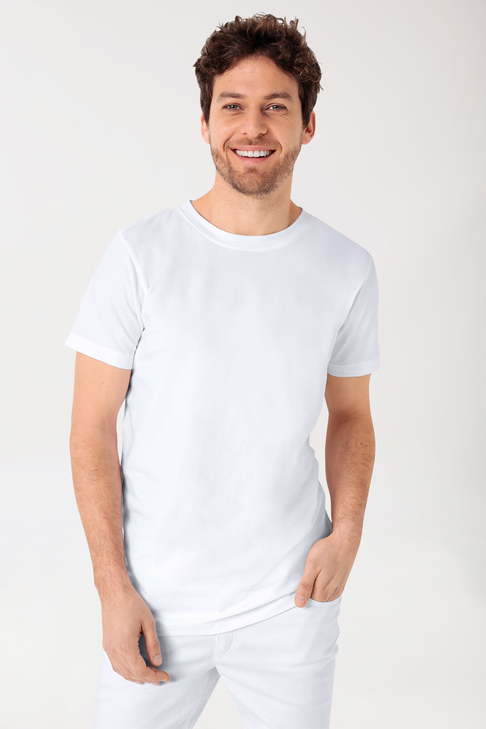 CORE shirt heren - ronde hals wit