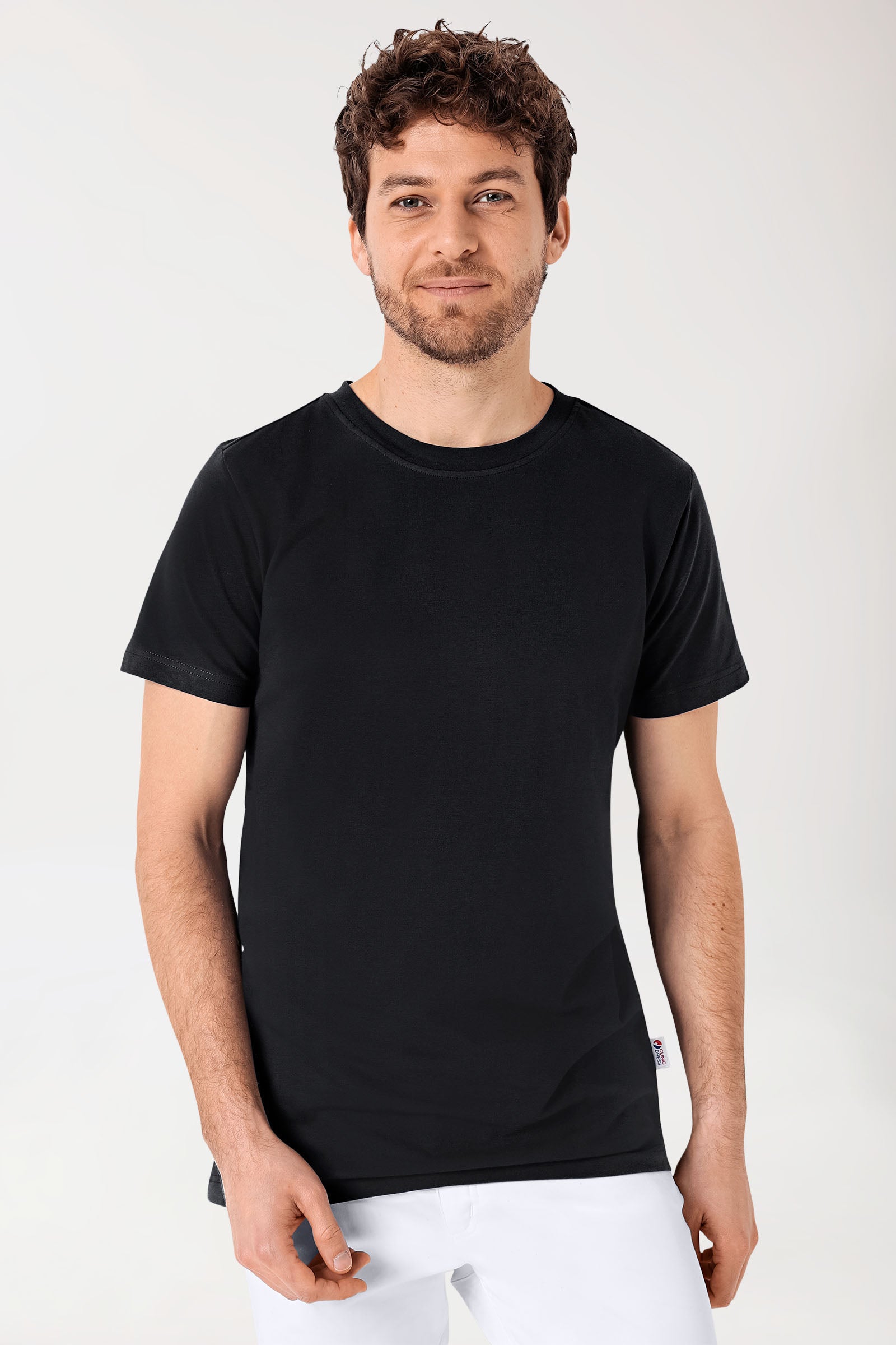 CORE shirt heren - ronde hals zwart