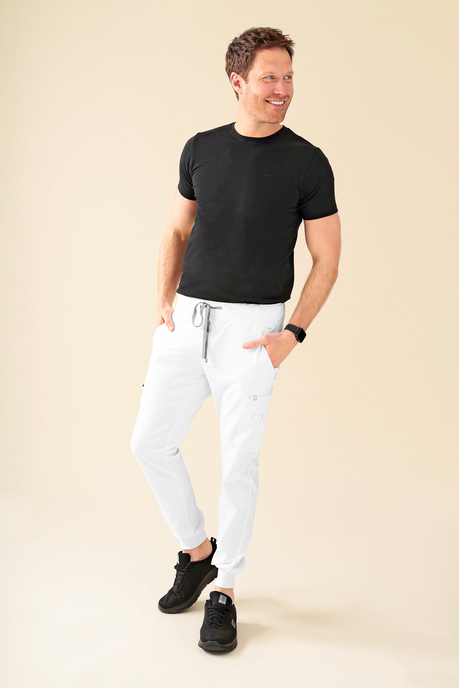 KAERE shirt heren - korte mouw zwart